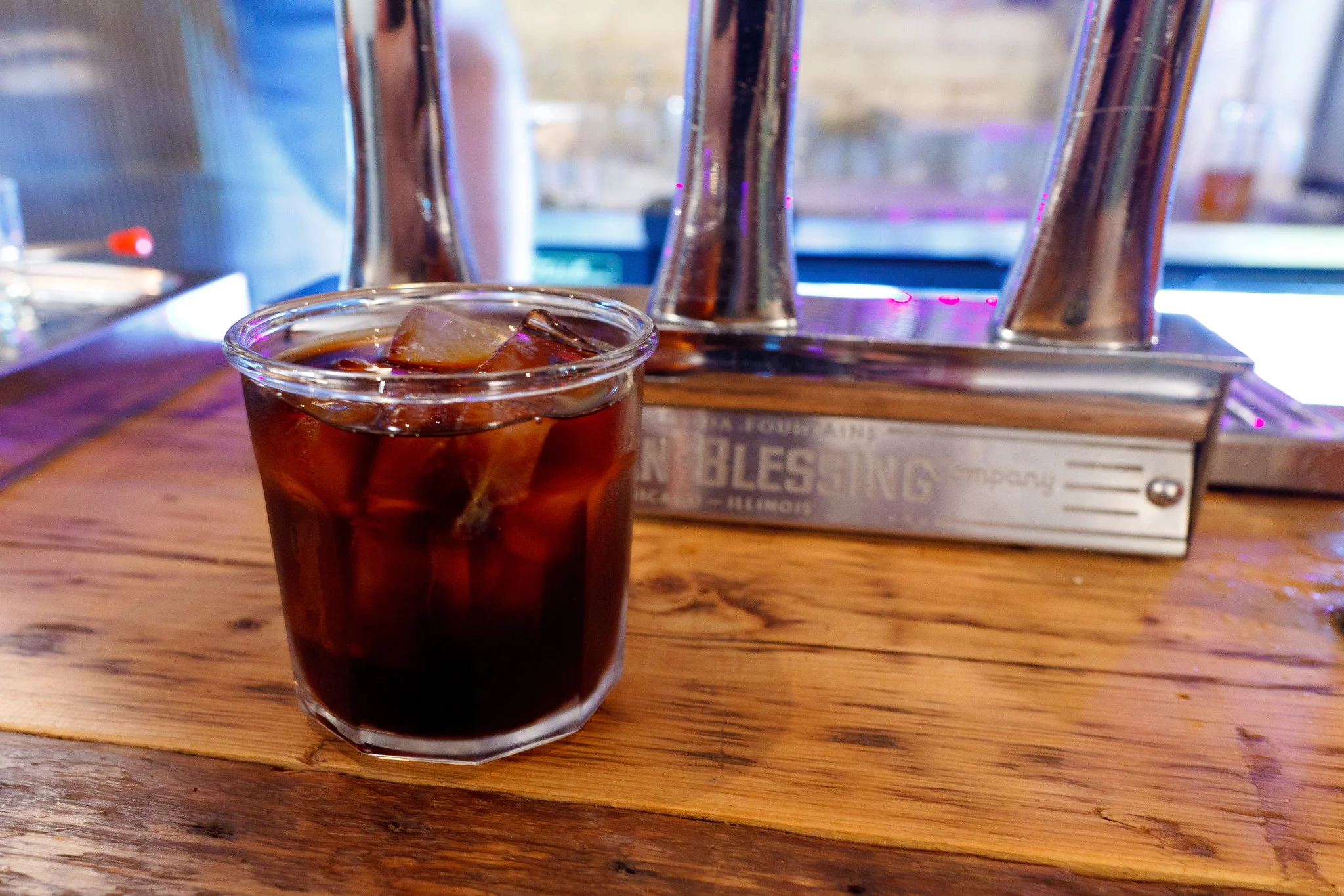 Cold brew coffee on tap