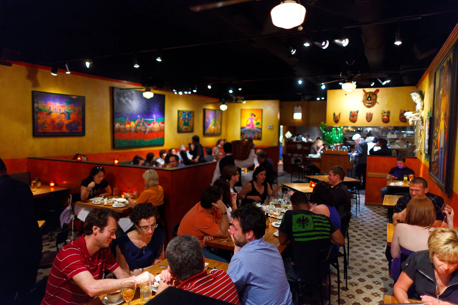 The dining room