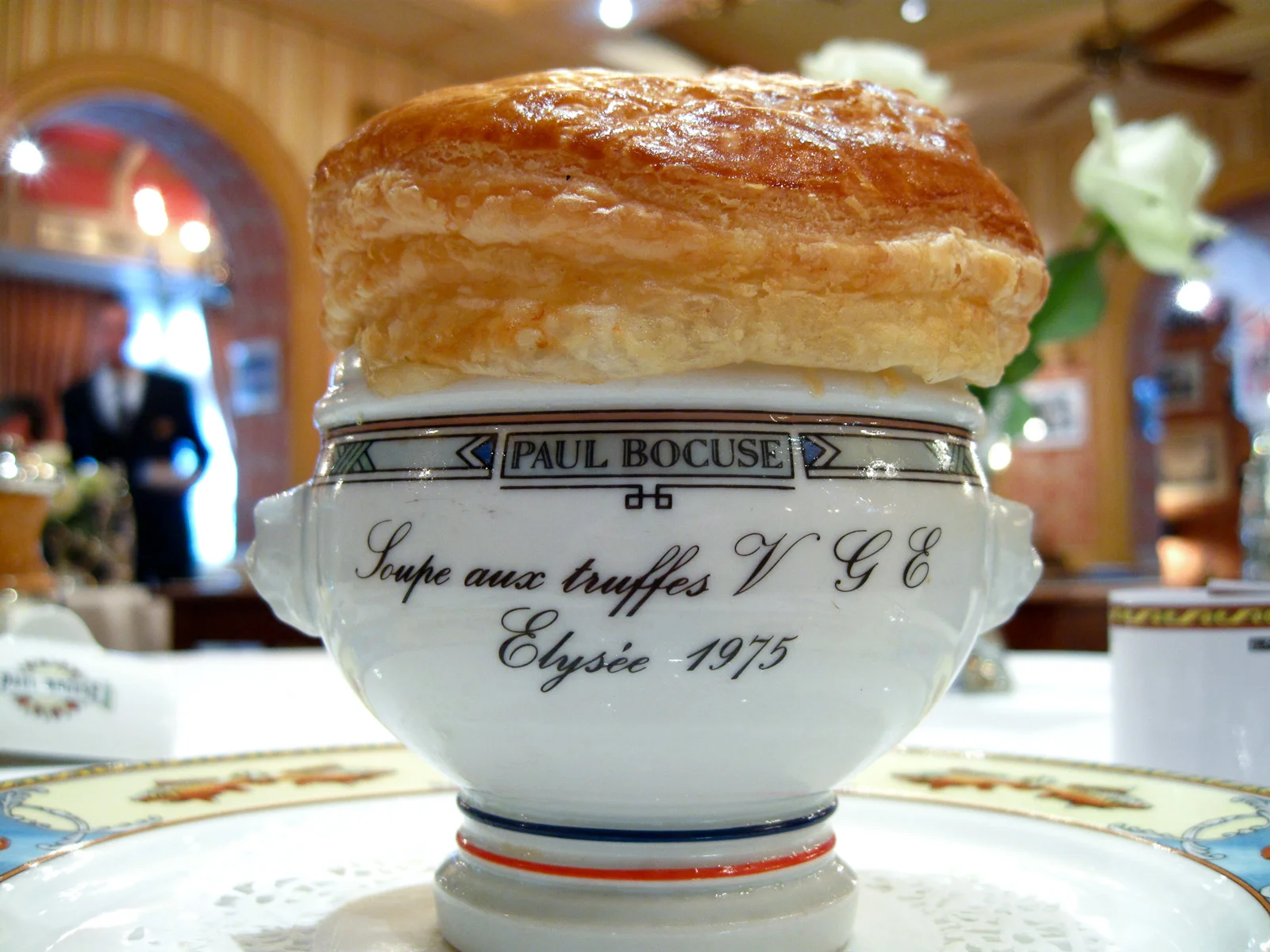 Soupe aux Truffes Noires V.G.E., plat créé pour l'Eysée en 1975