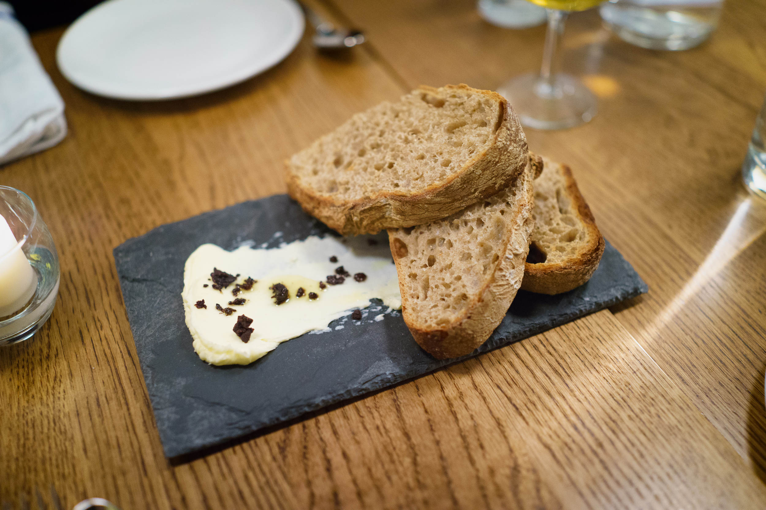 Sourdough (baked today), cultured butter