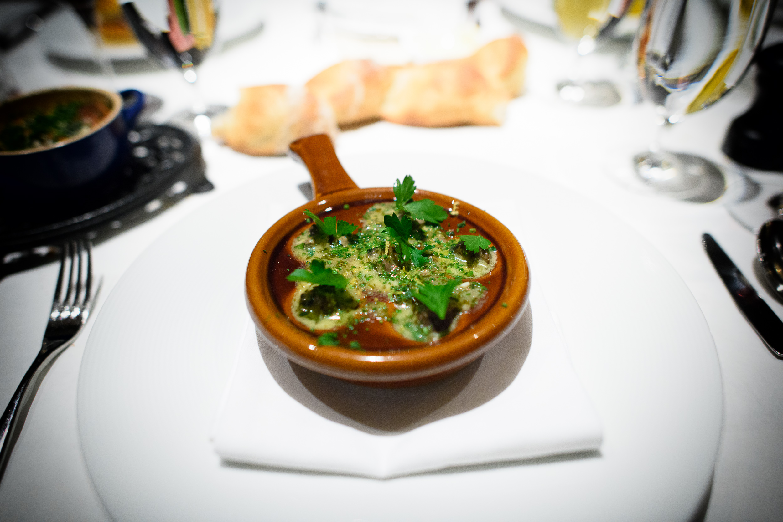 10th Course: Escargots de Bourgogne avec du Pain et du Beurre Ma