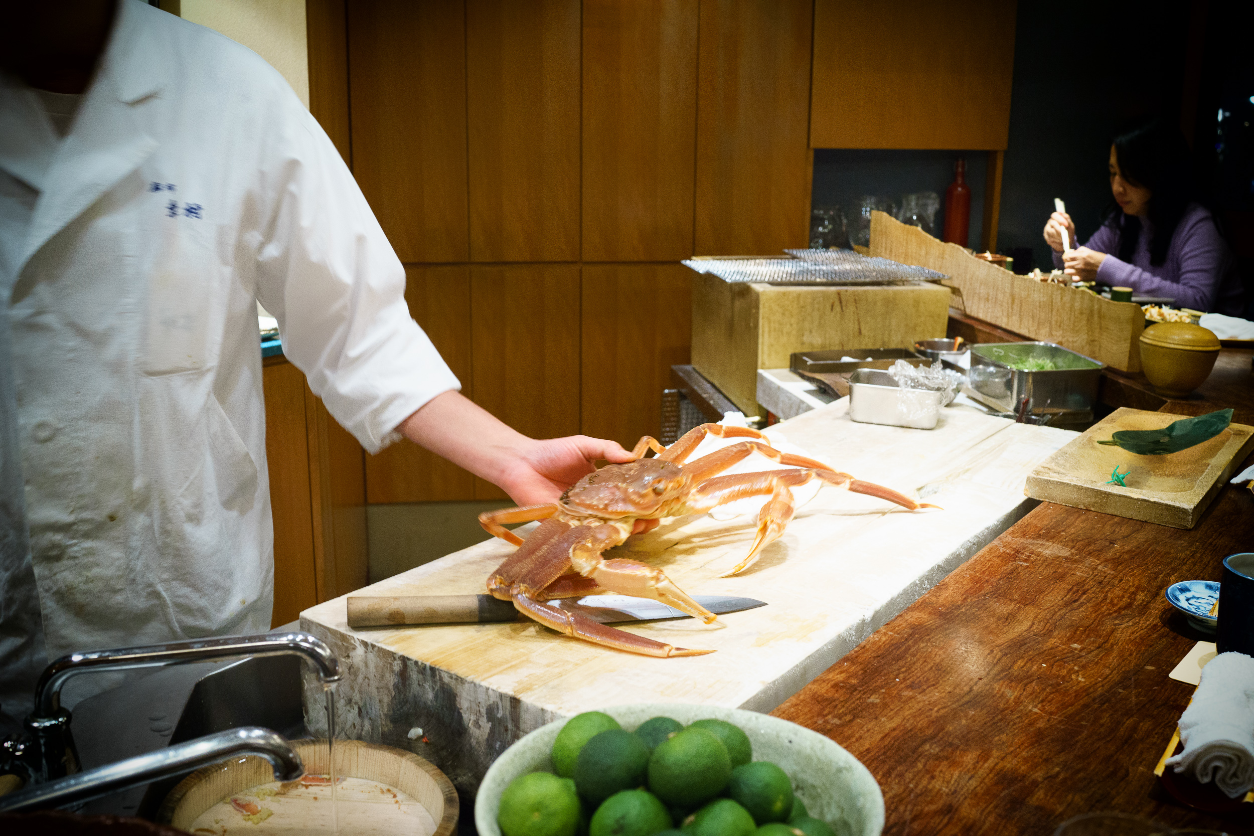 Live snow crab from Kyoto