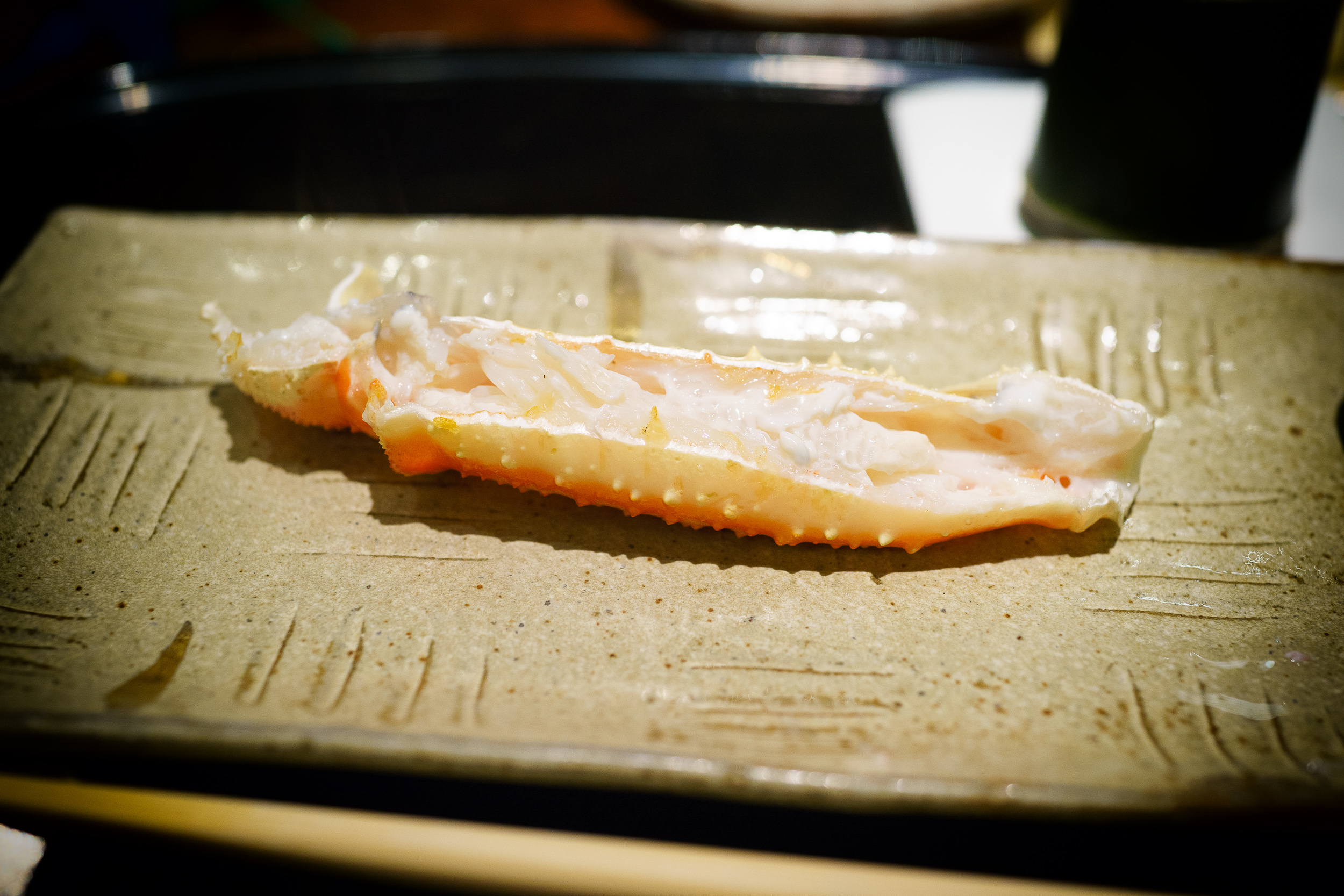 9th Course: Upper part of crab legs