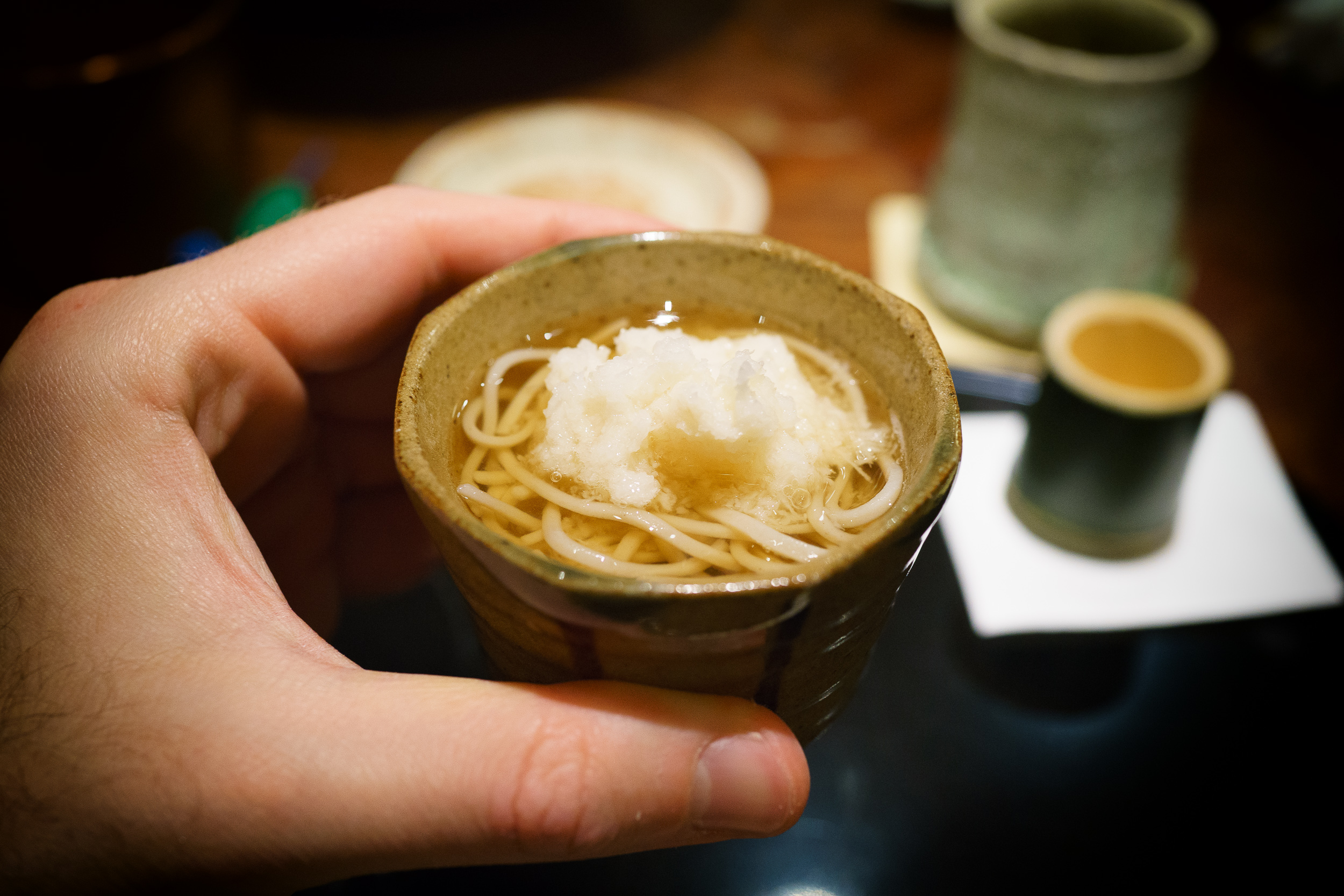 13th Course: Soba (buckwheat noodles) with spicy radish