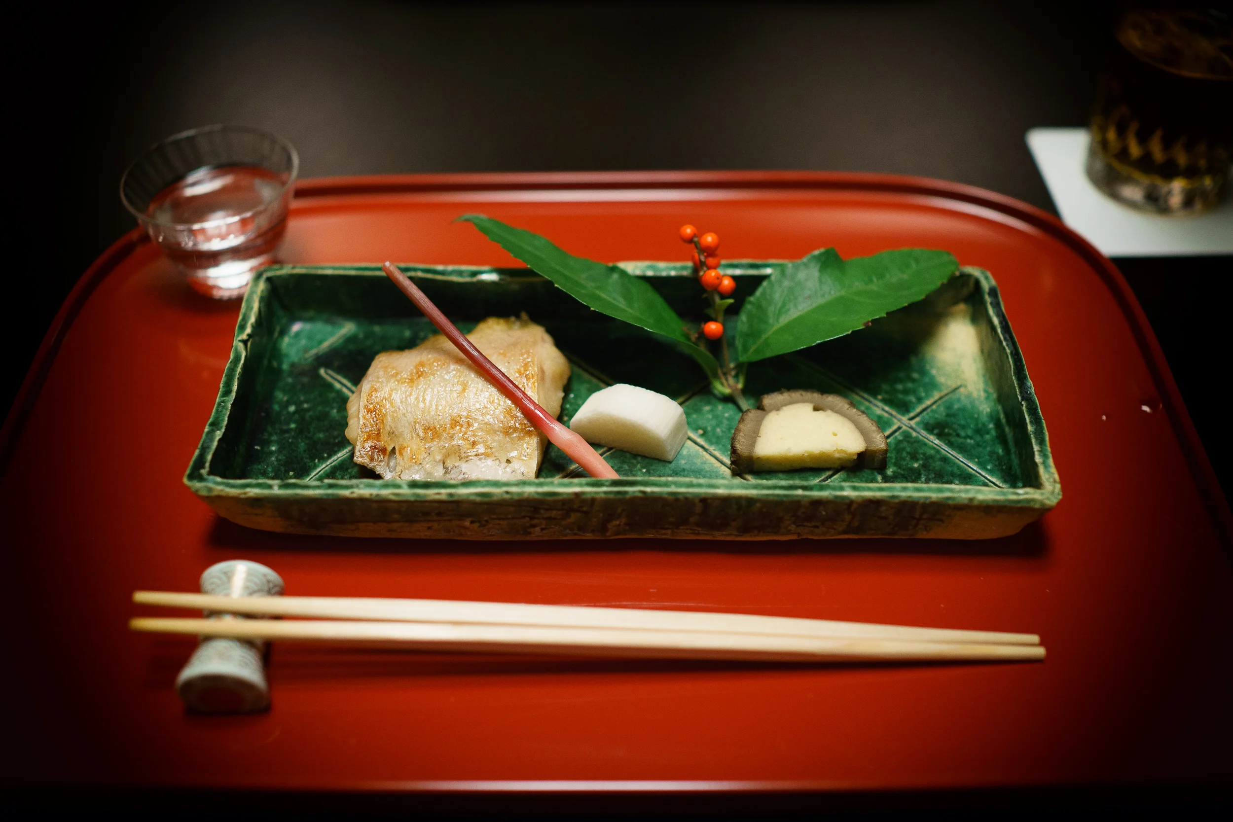 5th Course: Grilled Japanese rock fish (nodoguro) marinated with
