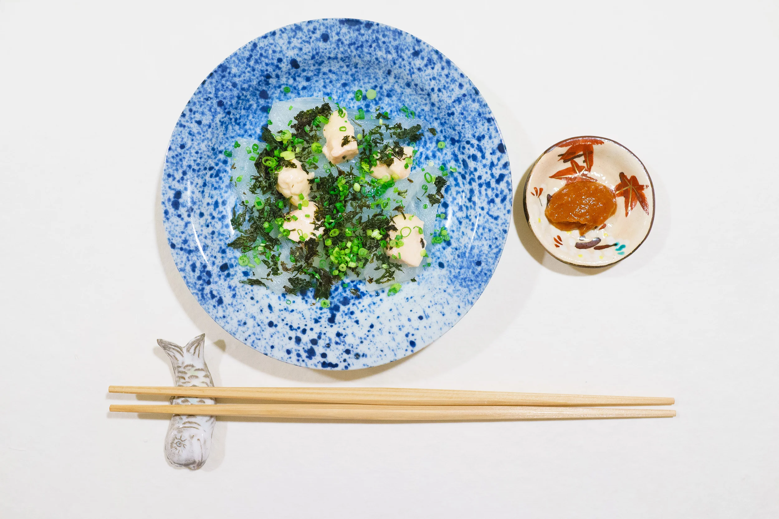 3rd Course: Kawahagi (thread sail filefish) with its liver and chile
