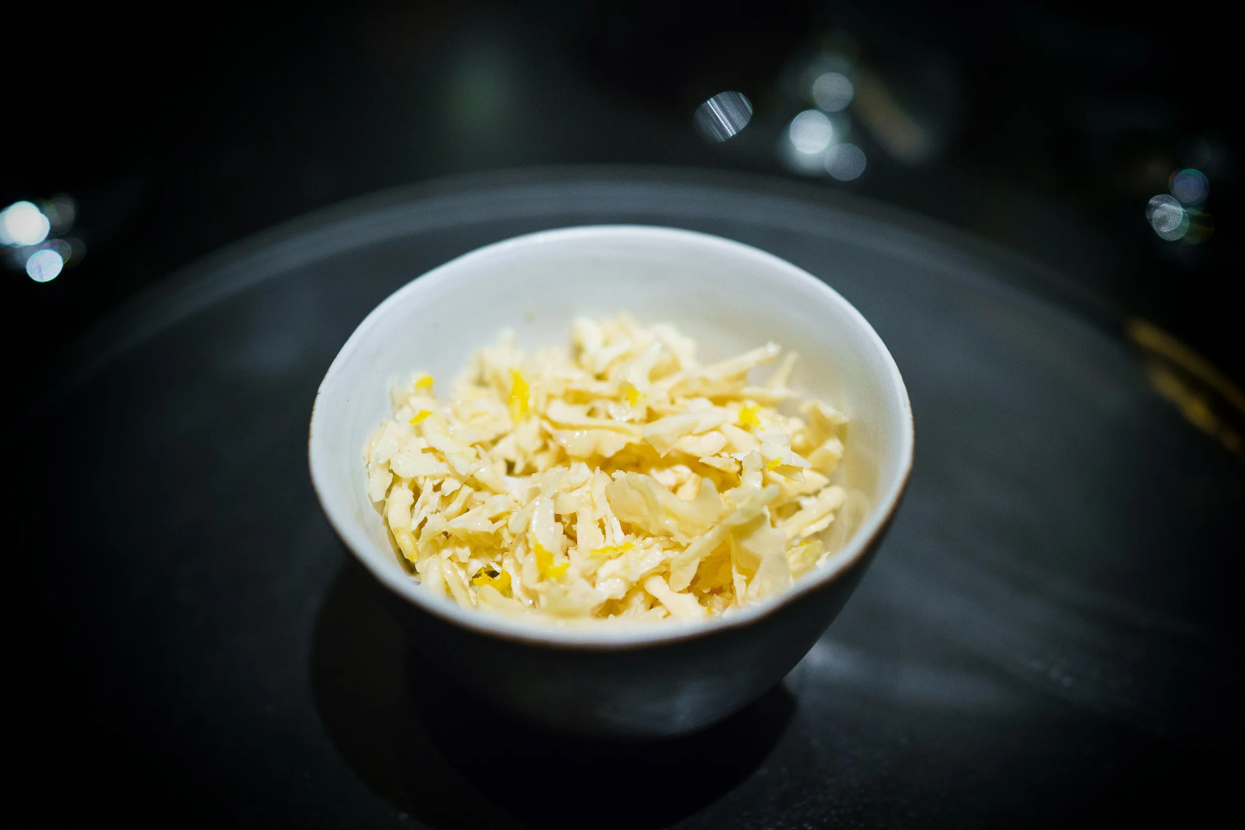 7th Course: Tofu, just steamed with wild walnuts