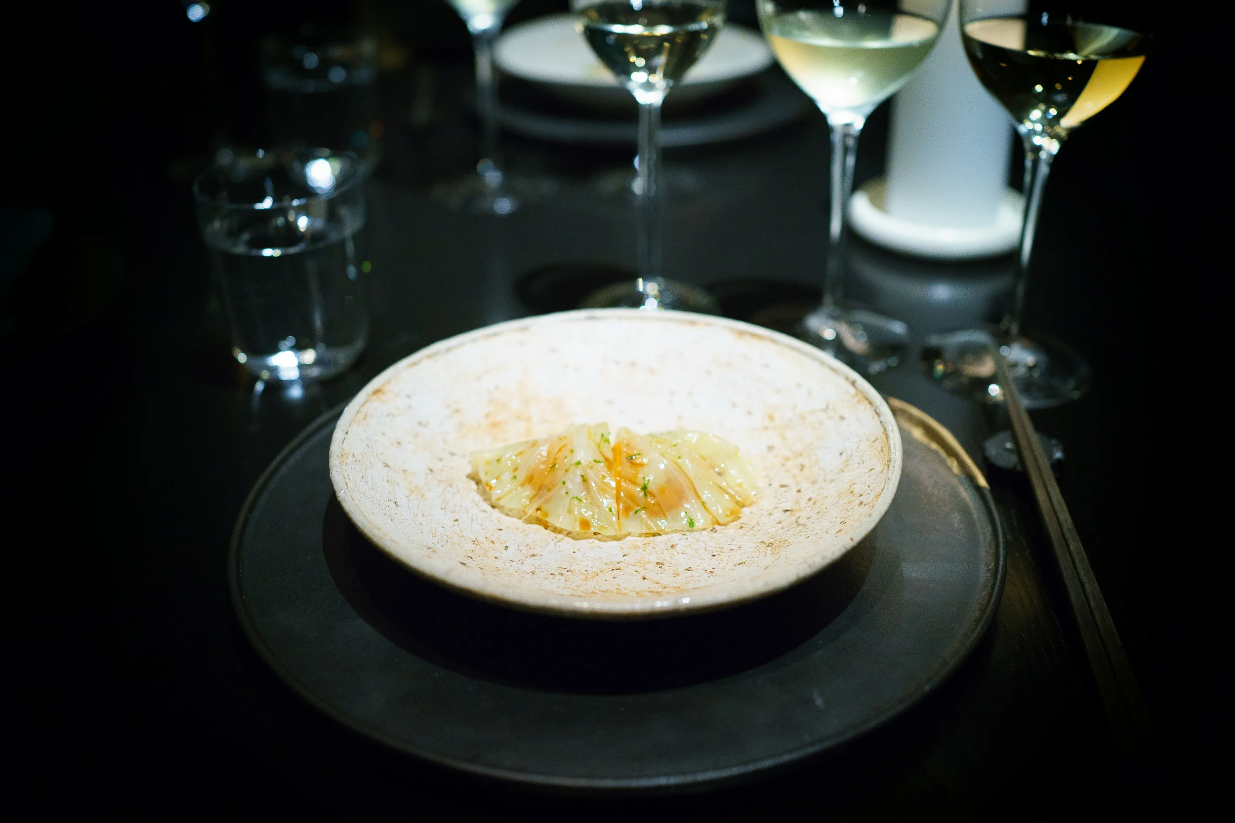 8th Course: Sea urchin and cabbage
