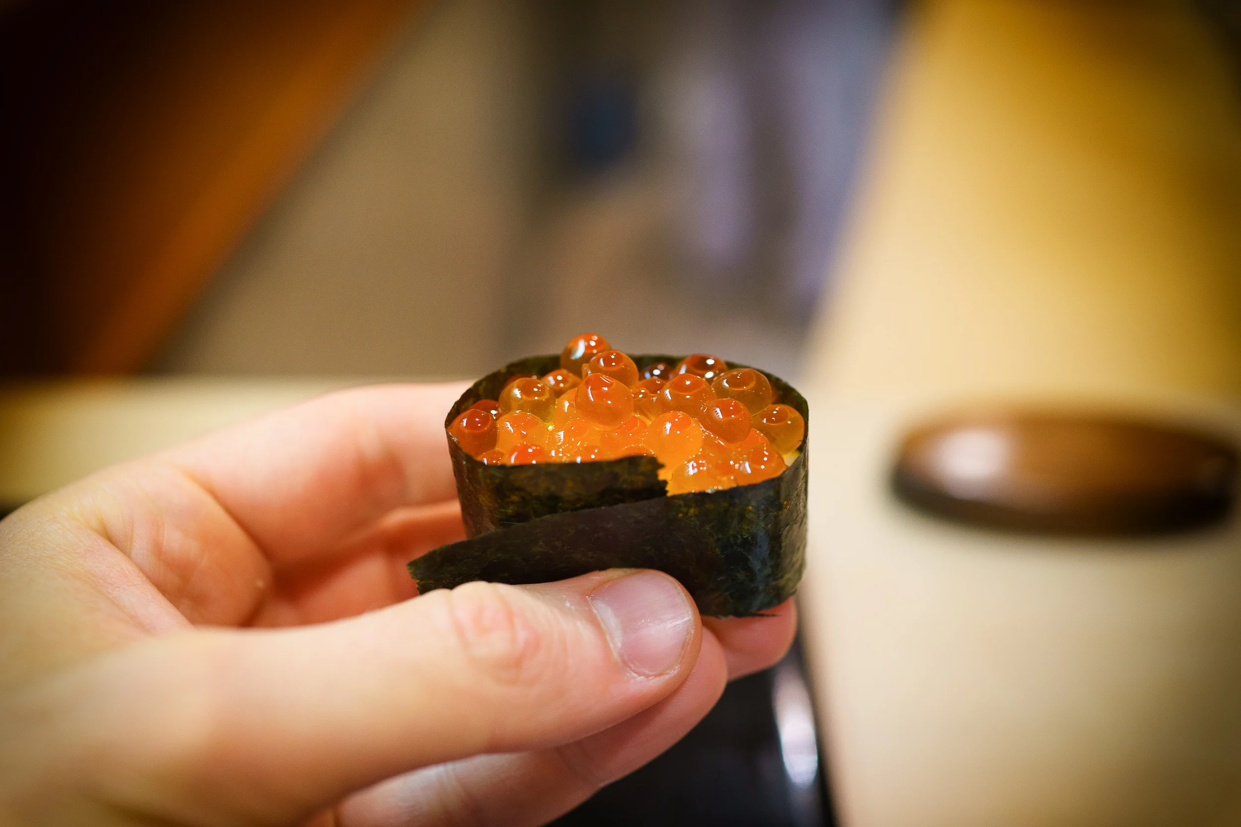 18th Course: Ikura (salmon roe)