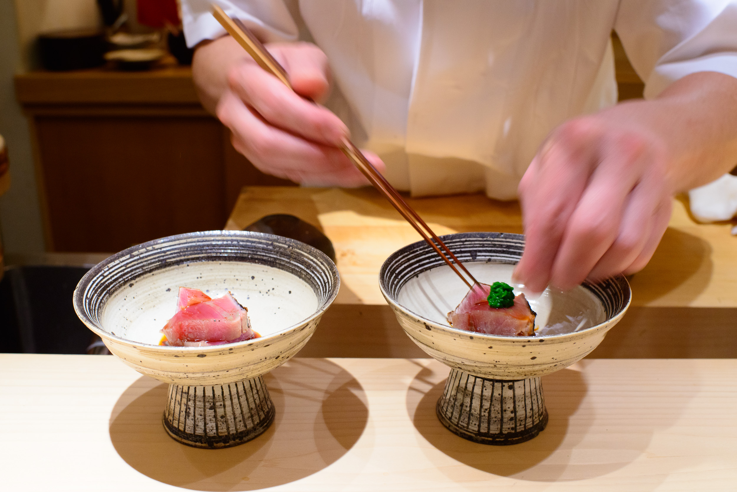 7th Course: Plating katsuo