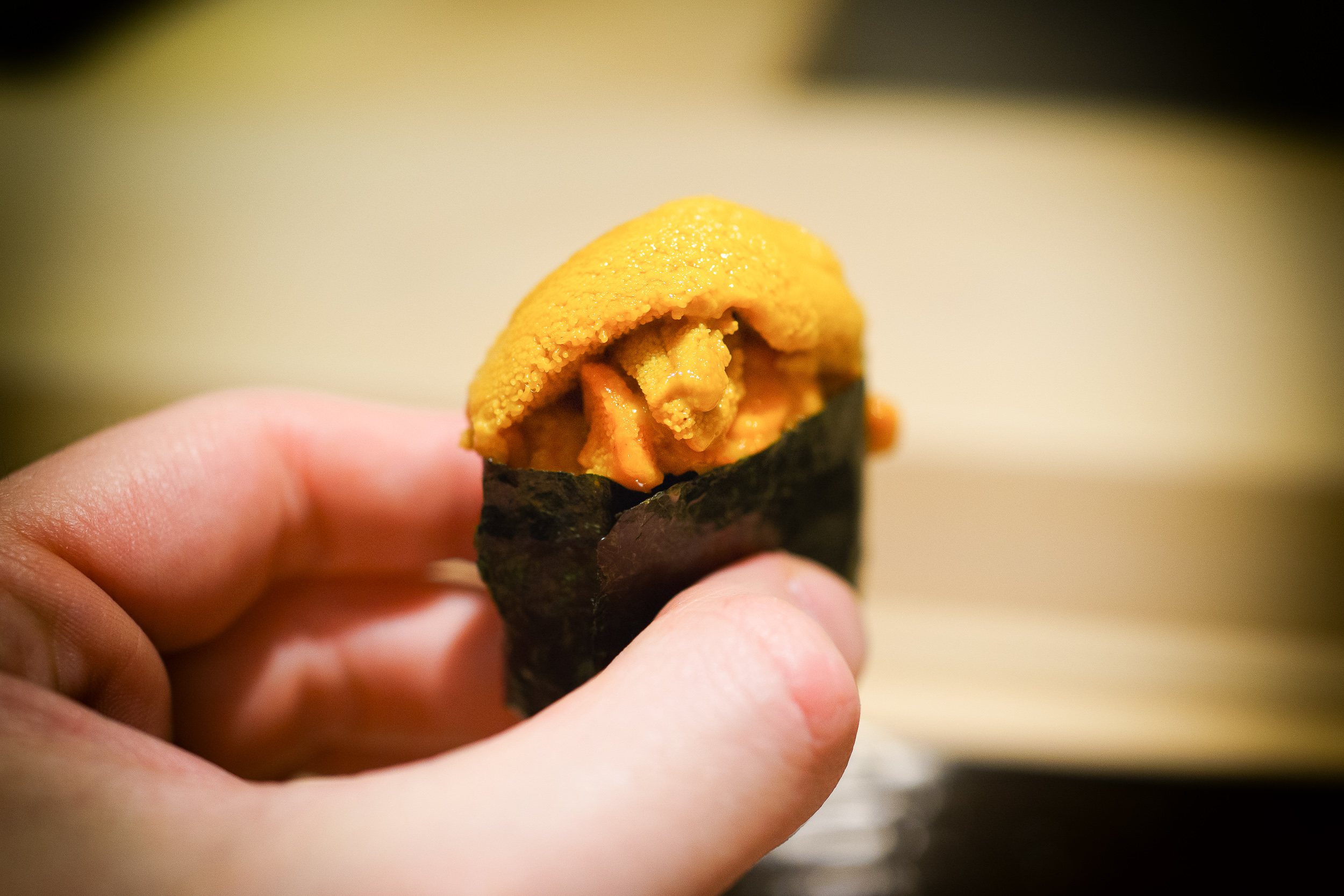 14th Course: Two types of Hokkaido sea urchin