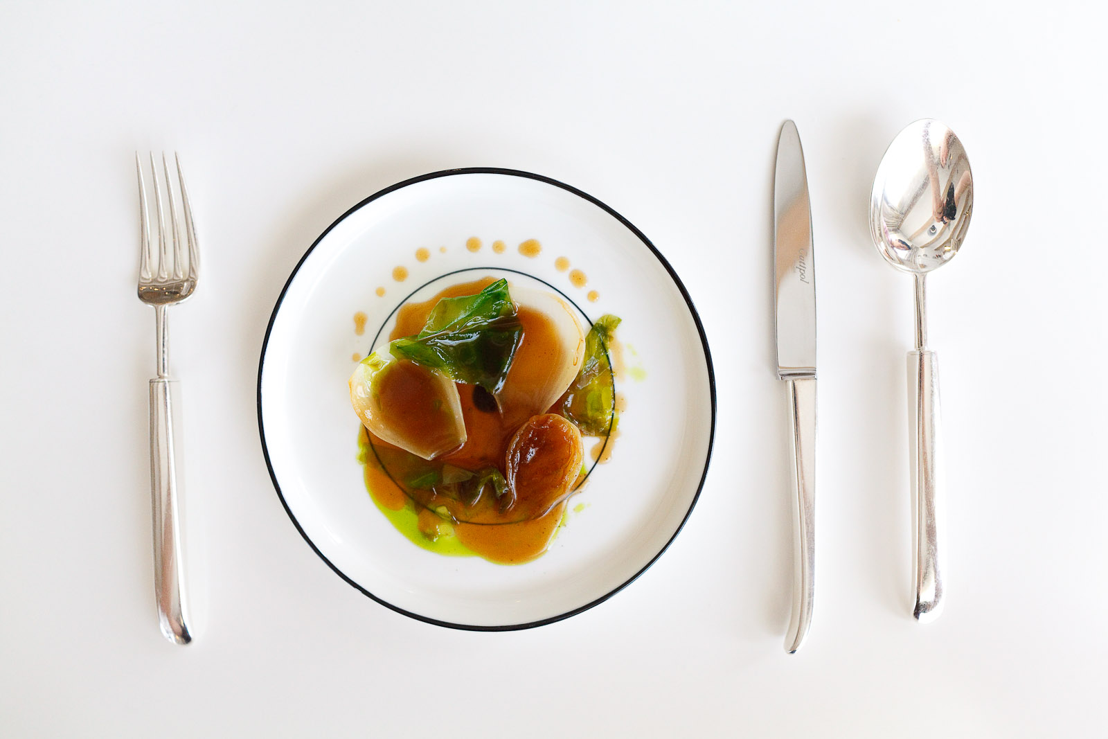 Quique Dacosta Spain 11th Course Fresh spring onions