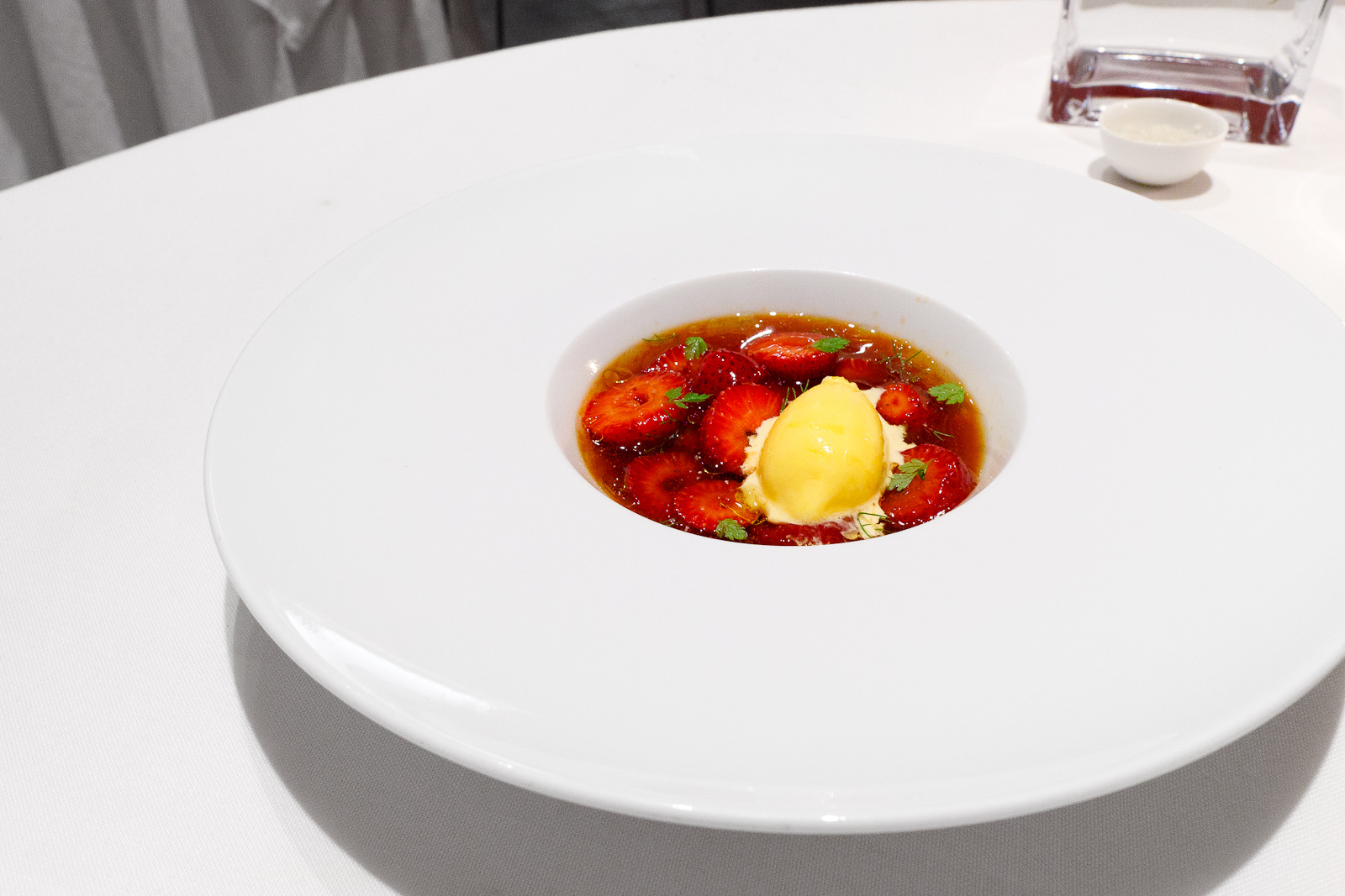 Hisop, Spain - Strawberries with orange and yzaguirre