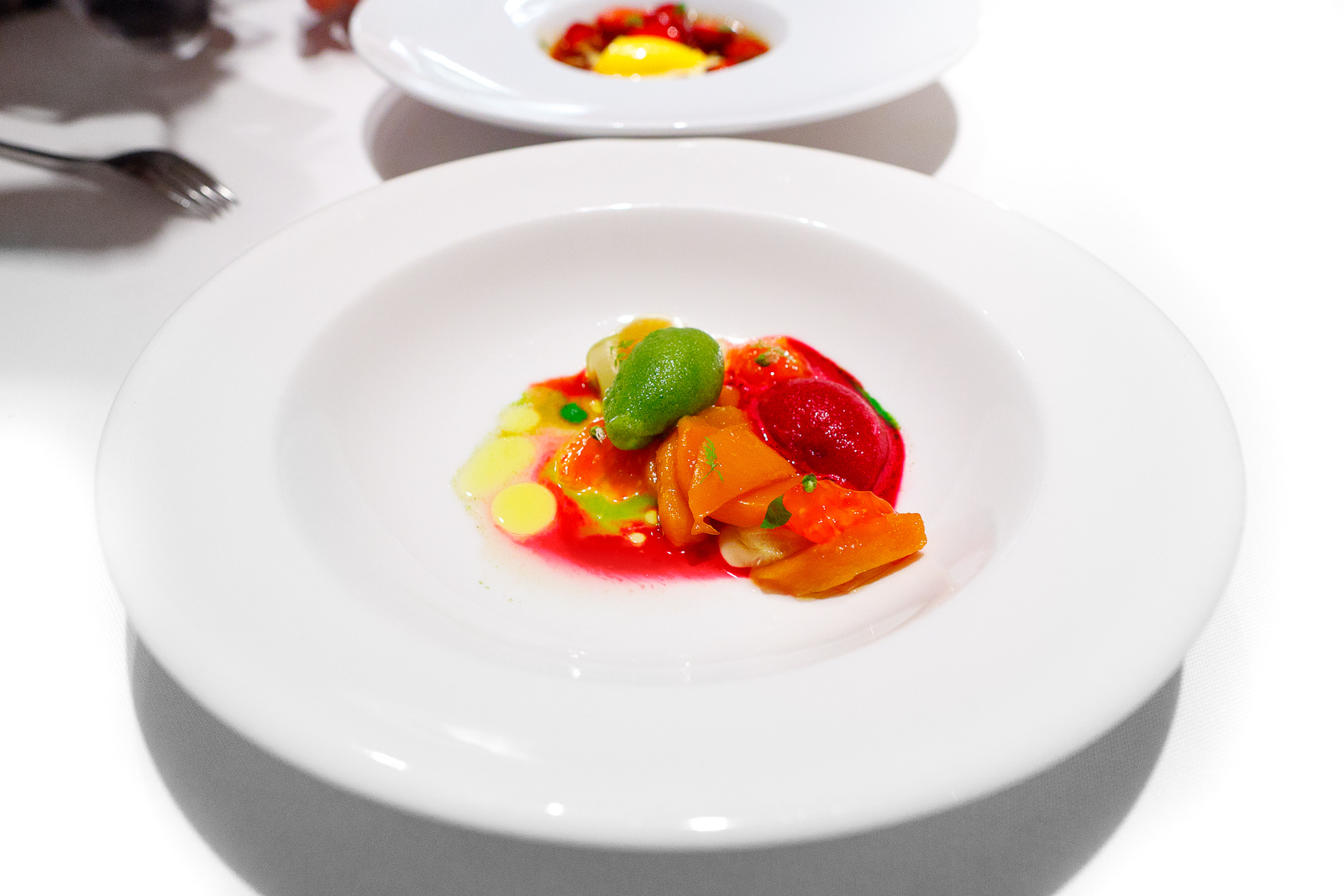 Hisop, Spain - Peach salad with beets