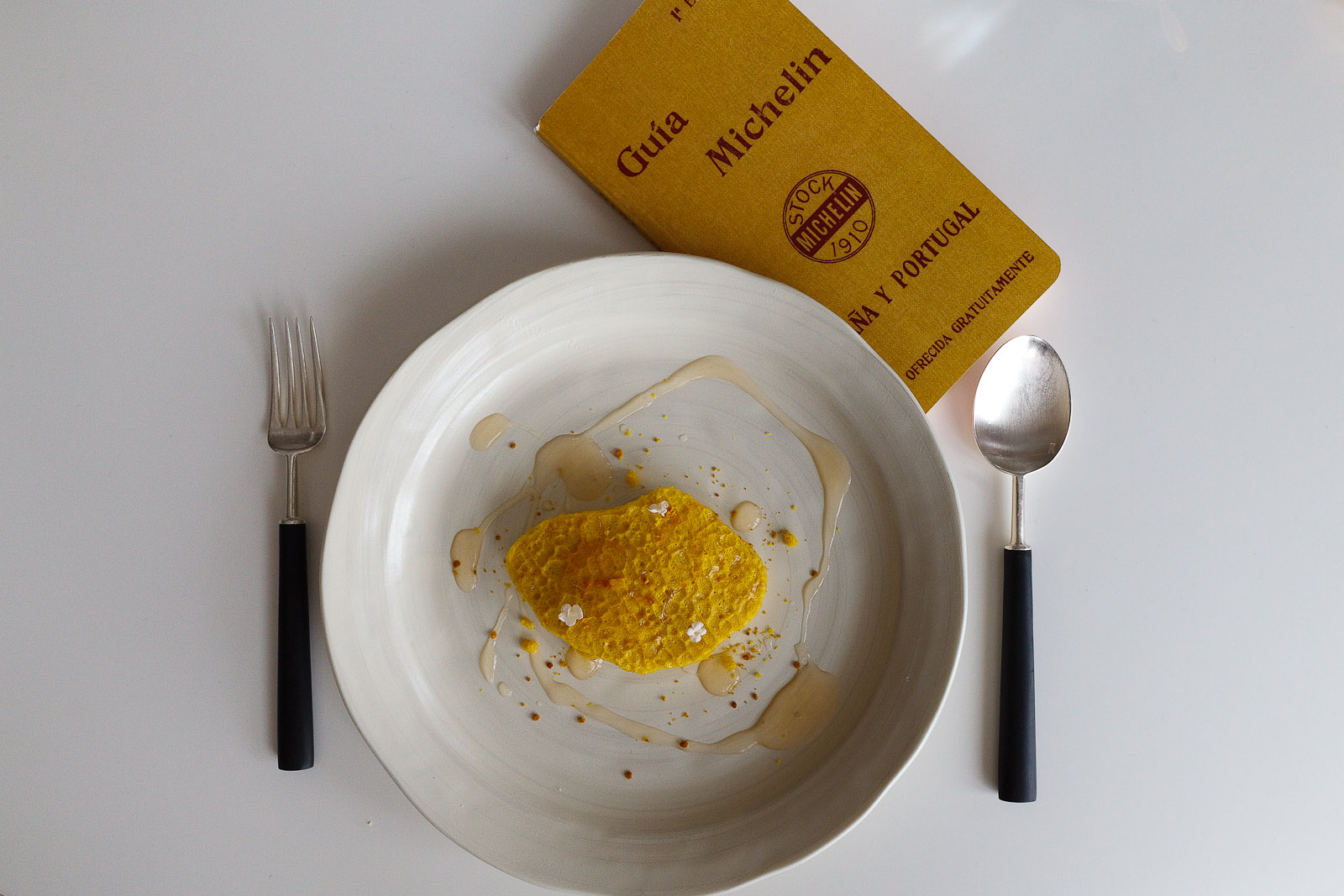 Quique Dacosta Spain 21st Course Orange blossom honey