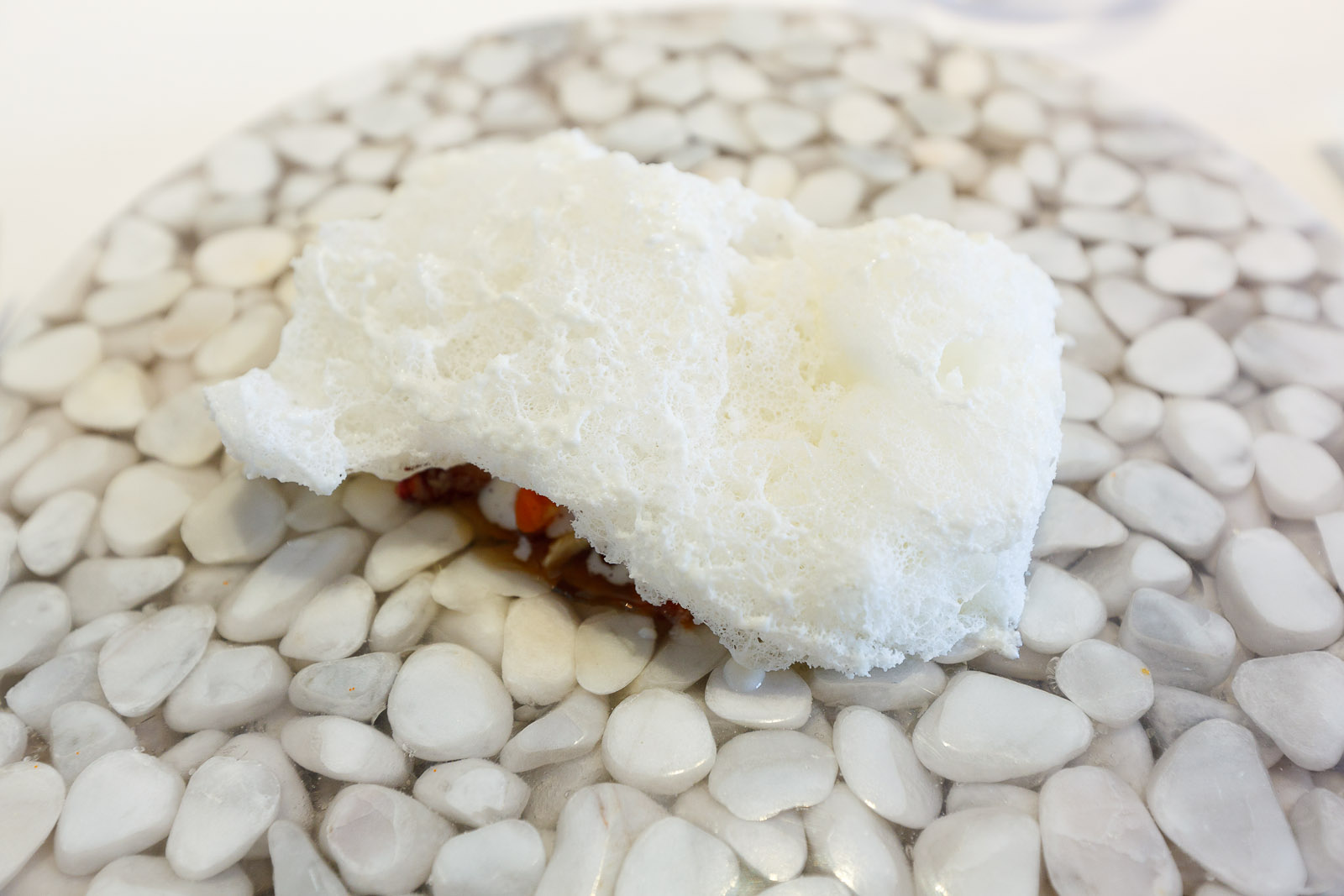 5th Course Iceberg evoking a hit of the sea