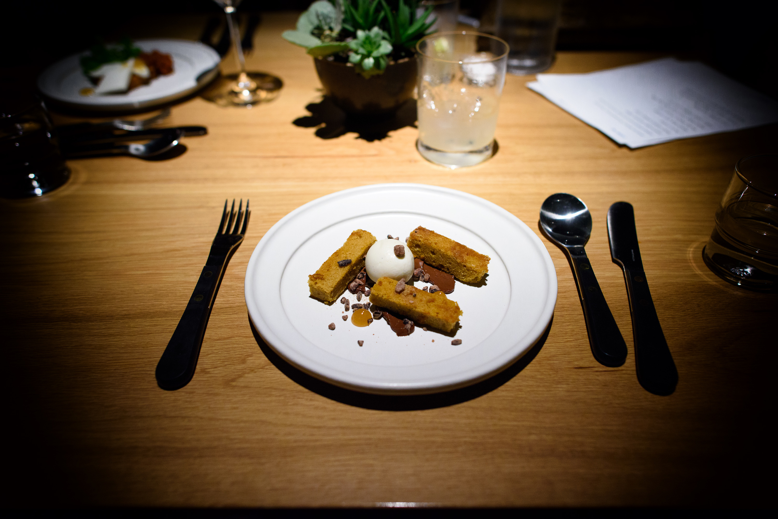 Chocolate, chile mixe, tamarind, cardamom ice cream