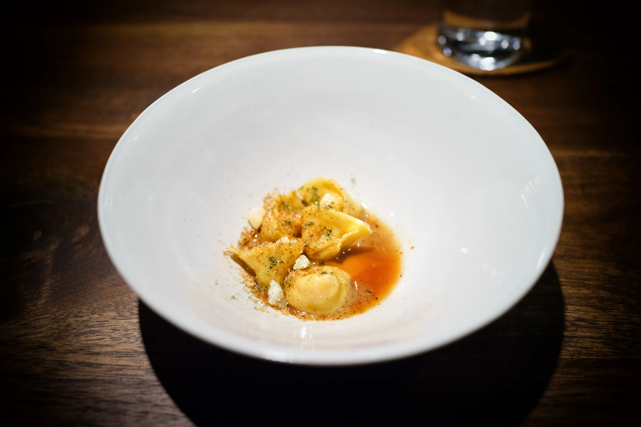 14th Course: Kabocha, smoked duck, aigre-doux