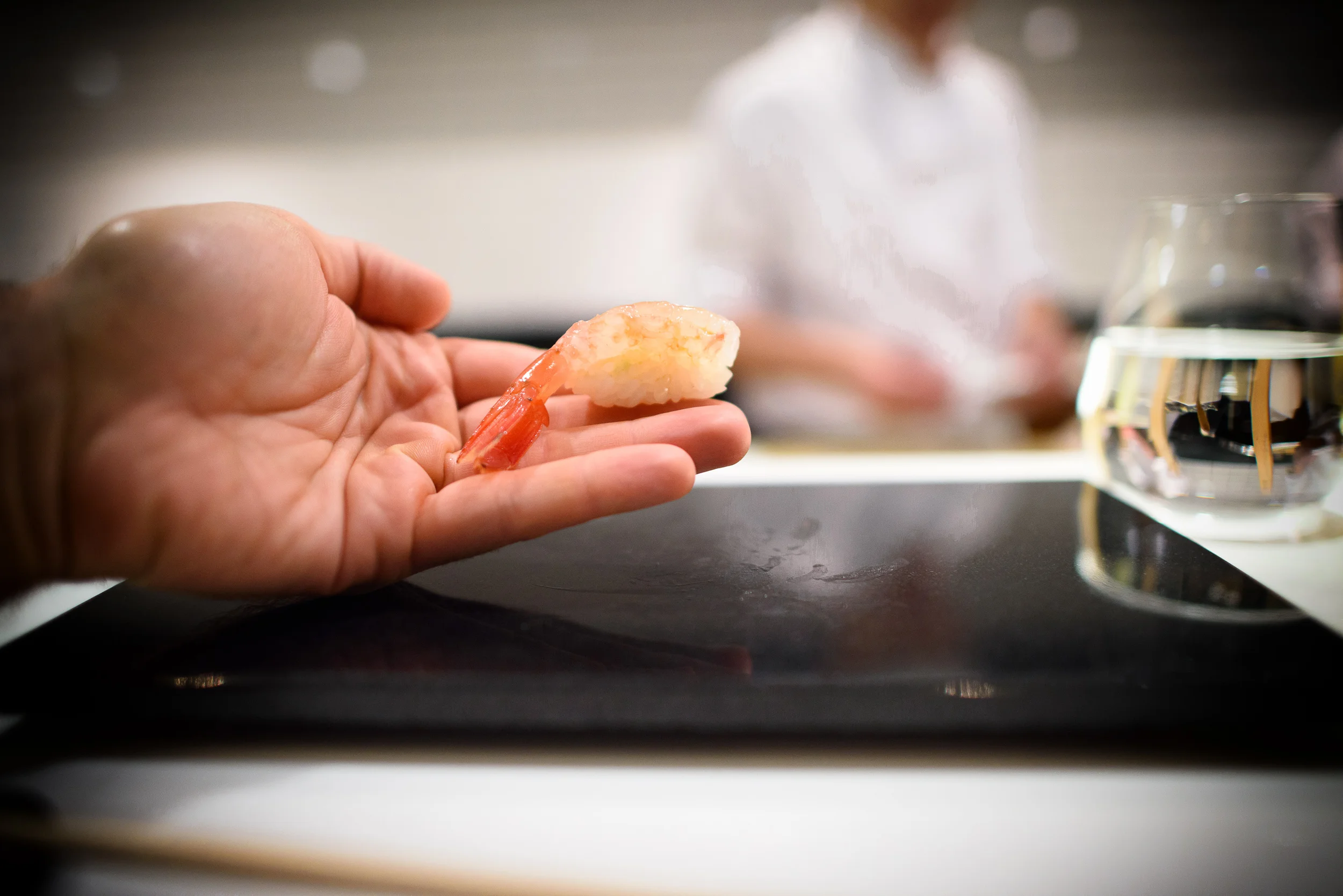 10th Course: Botan ebi (spot prawn)
