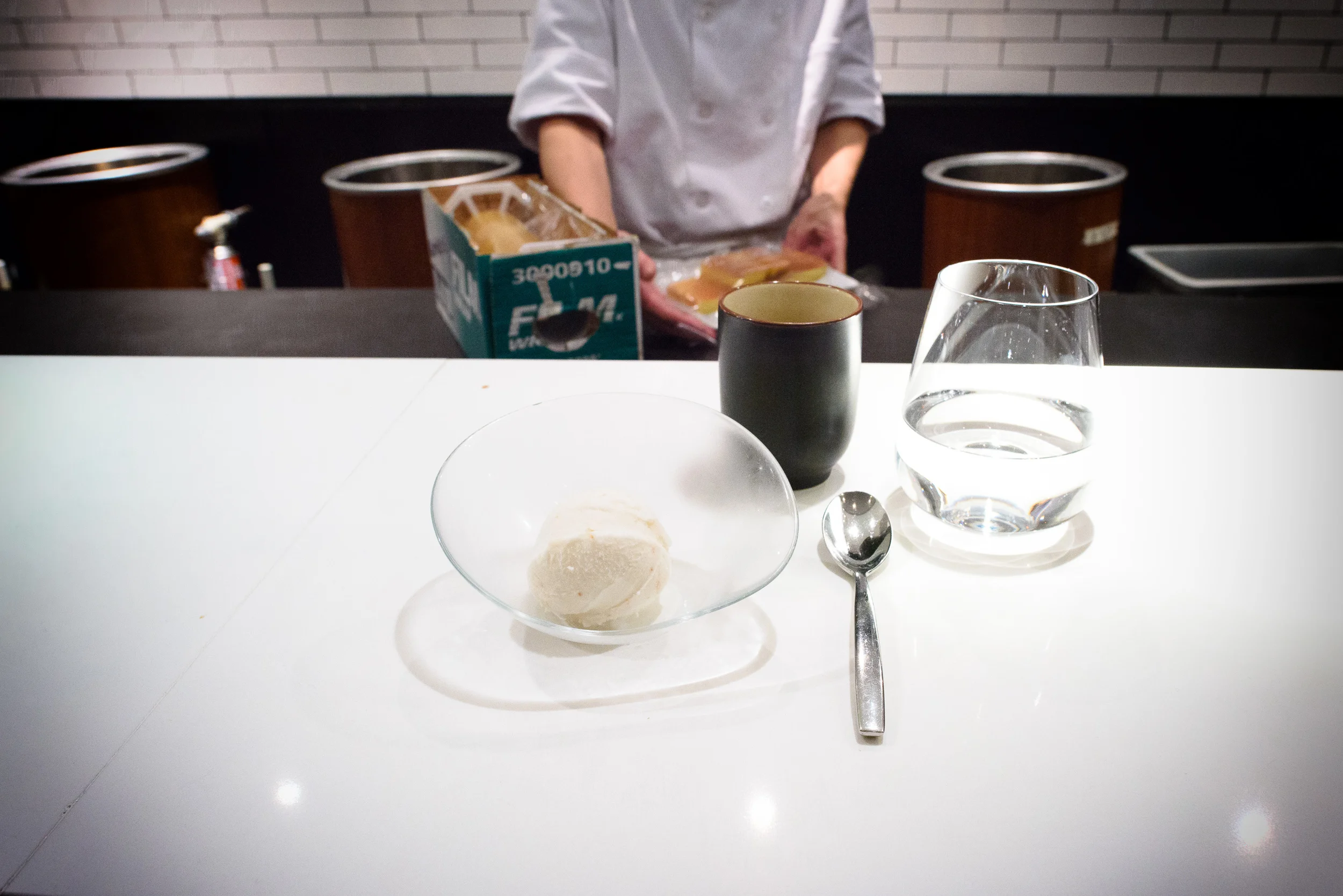 22nd Course: Lychee Ice Cream