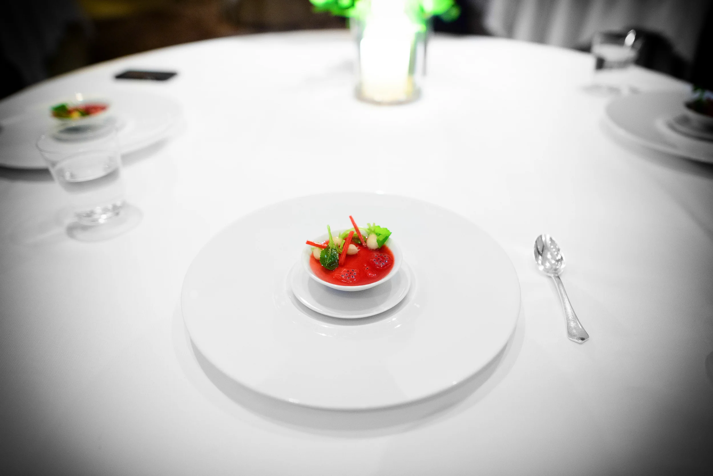 7th Course: Hakurei turnips, California rhubarb and Per Se mirin