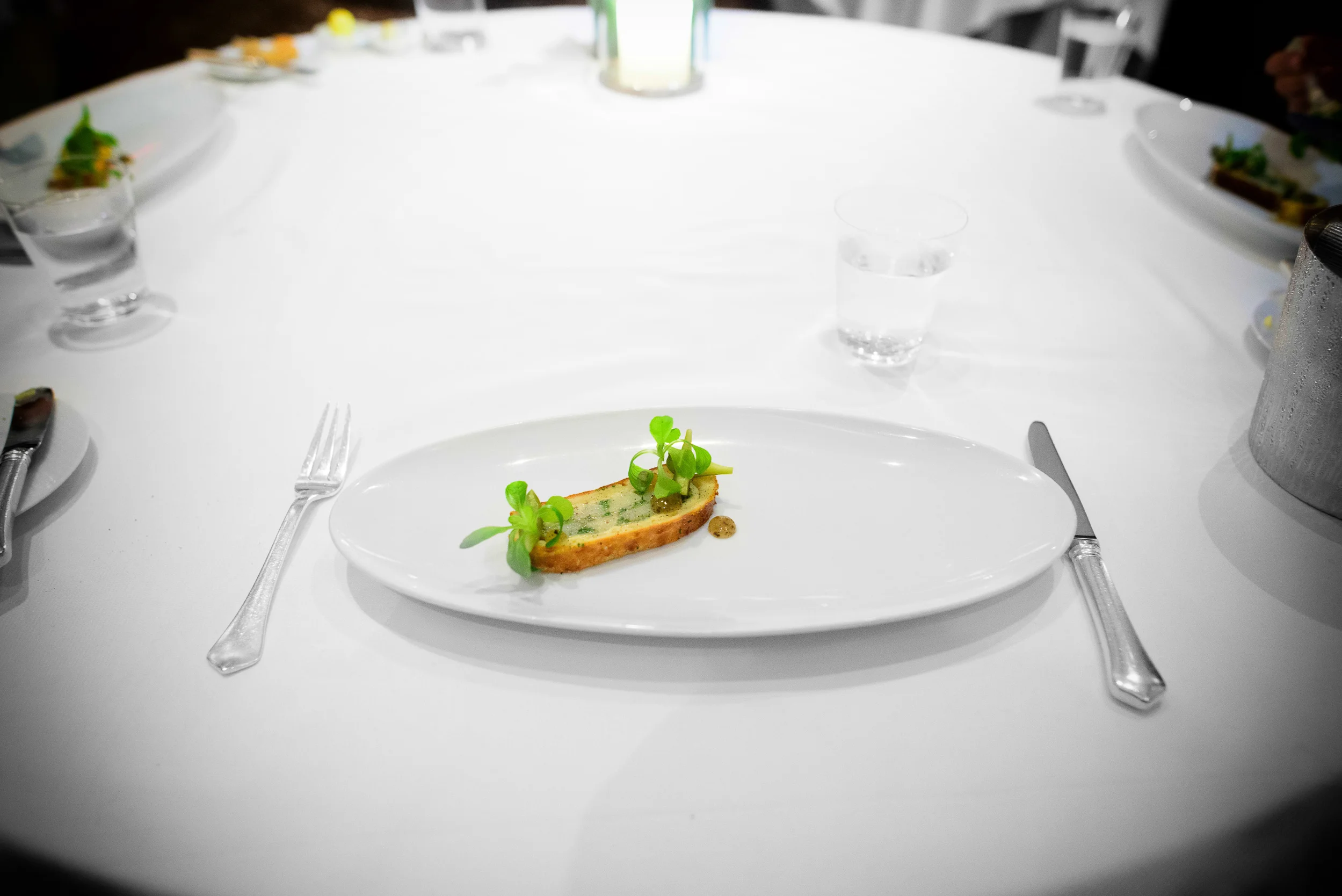 13th Course: "Wellington," Holland white asparagus "en brioche,"