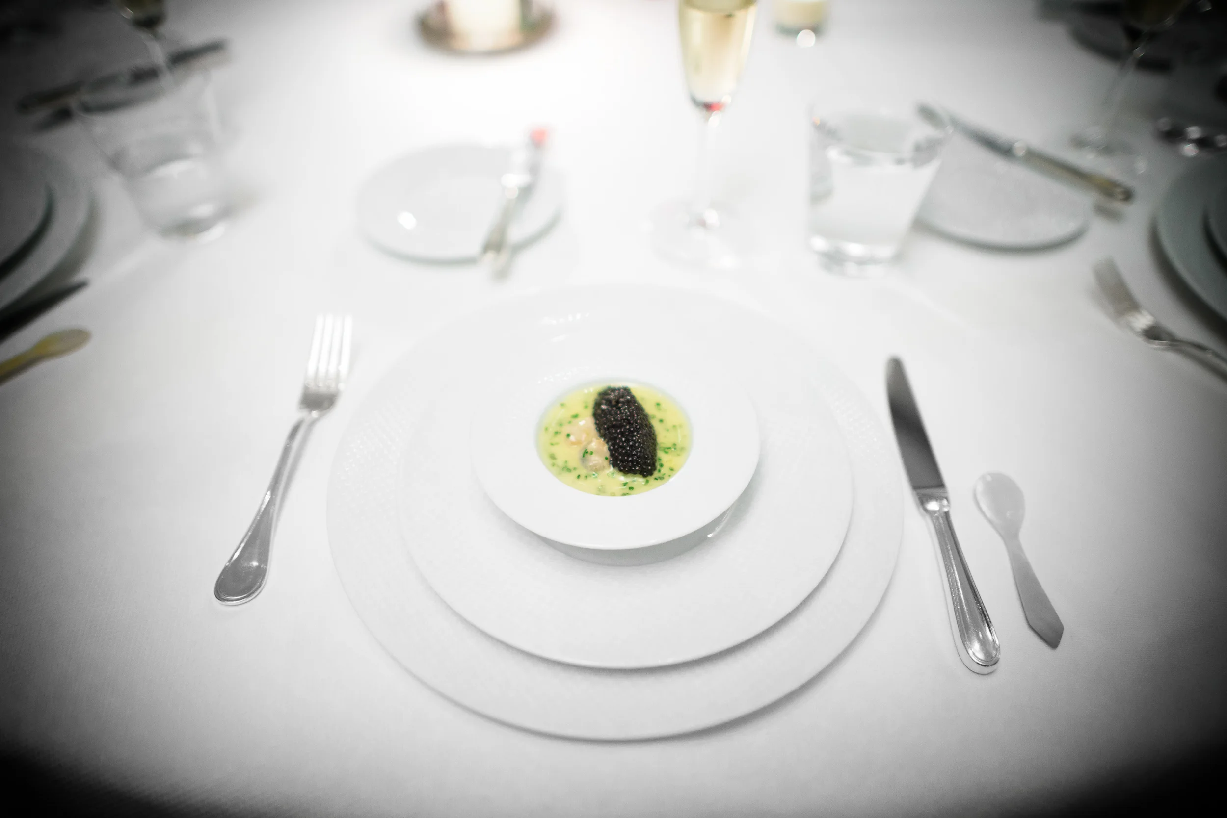 1st Course: Oysters and Pearls, Sabayon of pearl tapioca with is