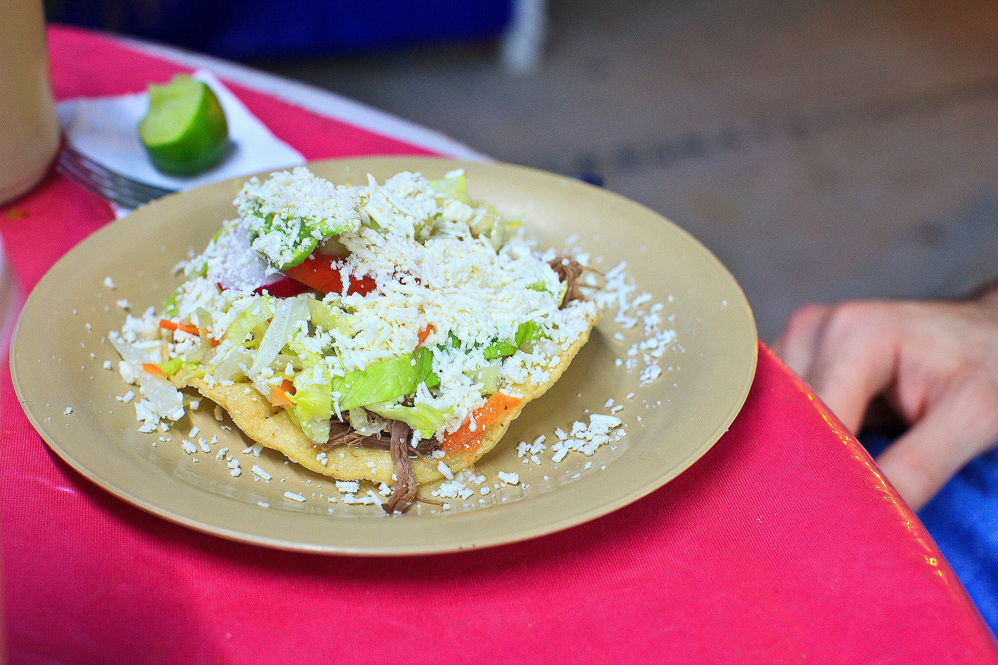 Cenaduría Sinaloense la Espiguita, San José del Cabo, México - Tostada de carne