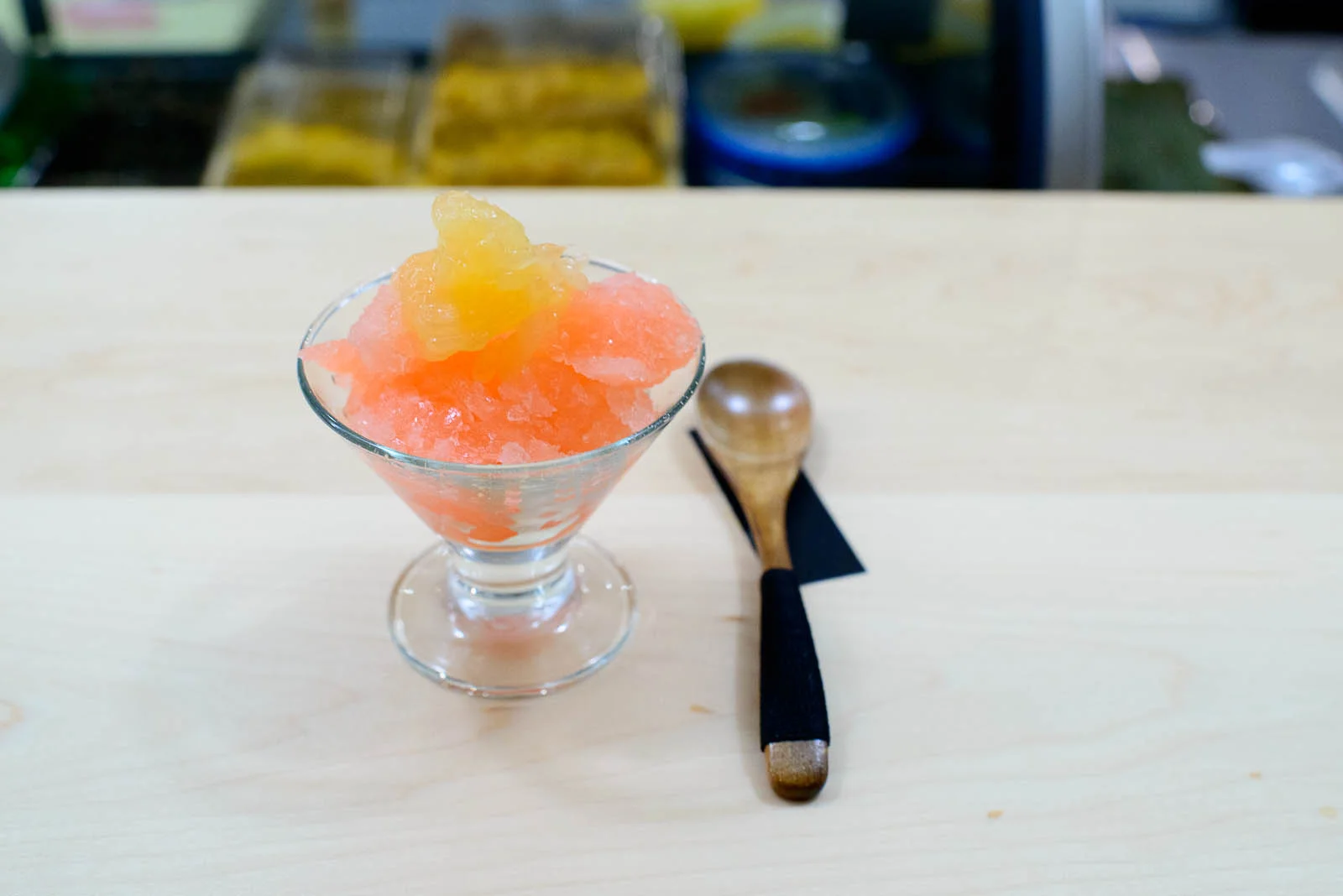 19th Course: Grapefruit granitee