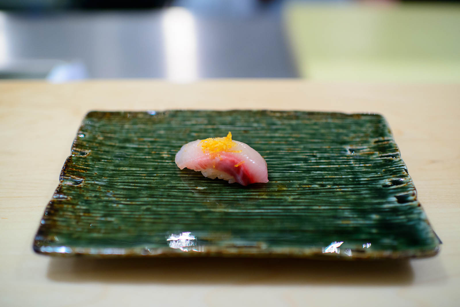 8th Course: Hawaiian yellowtail (Kampachi) with spicy potato