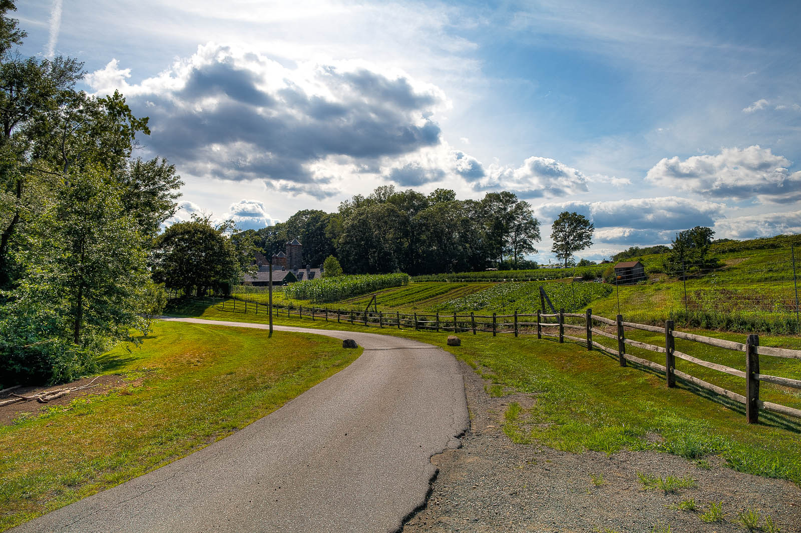 The path to Blue Hill at Stone Barns