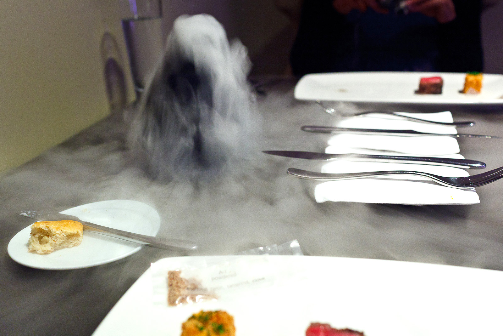 Alinea, Chicago - Erupting volcano