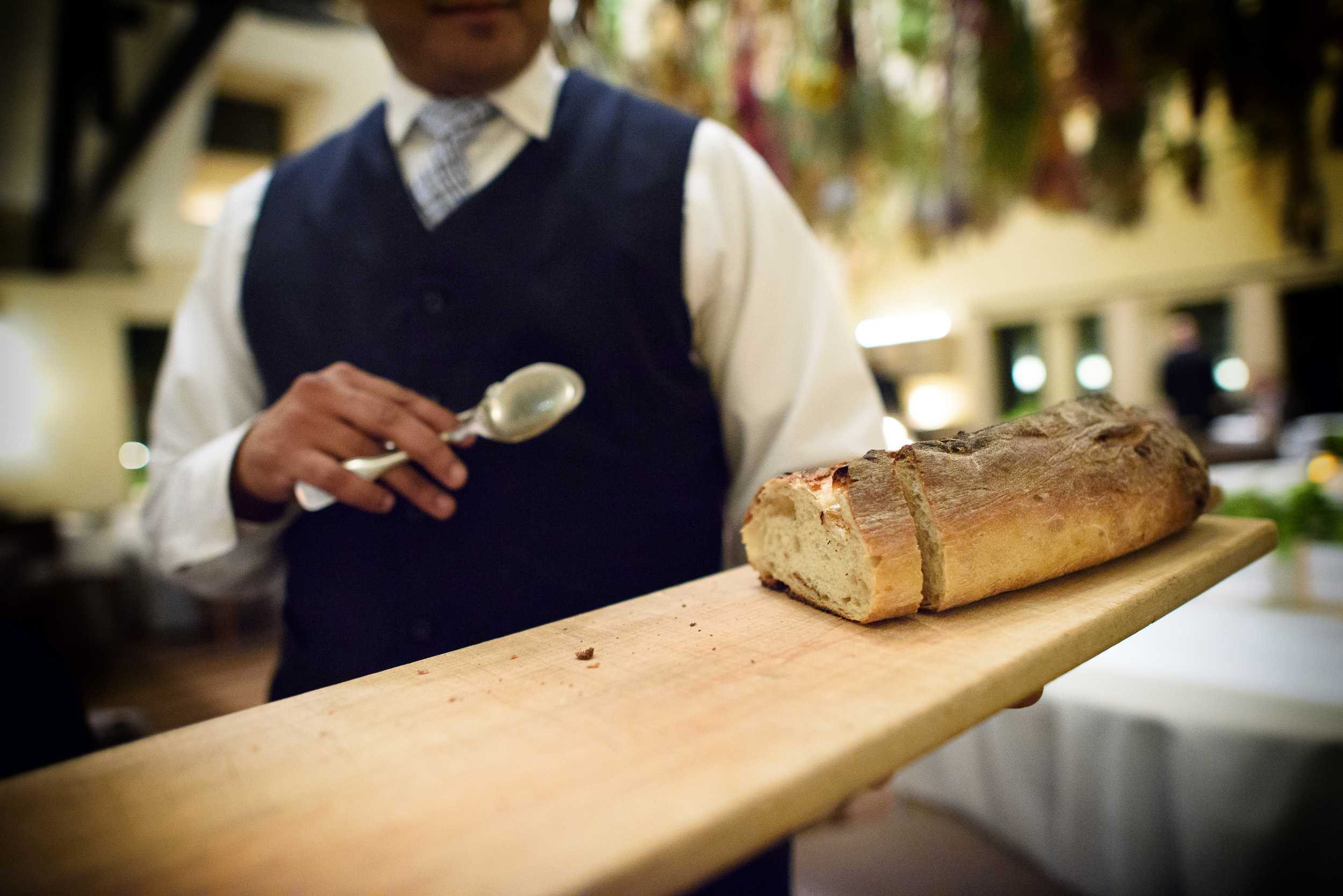 House-baked onion bread