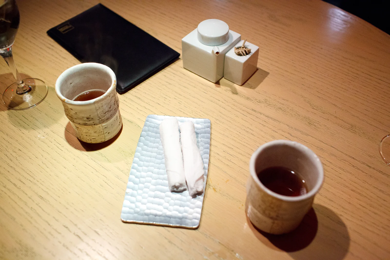 9th Course: houji cha roasted tea