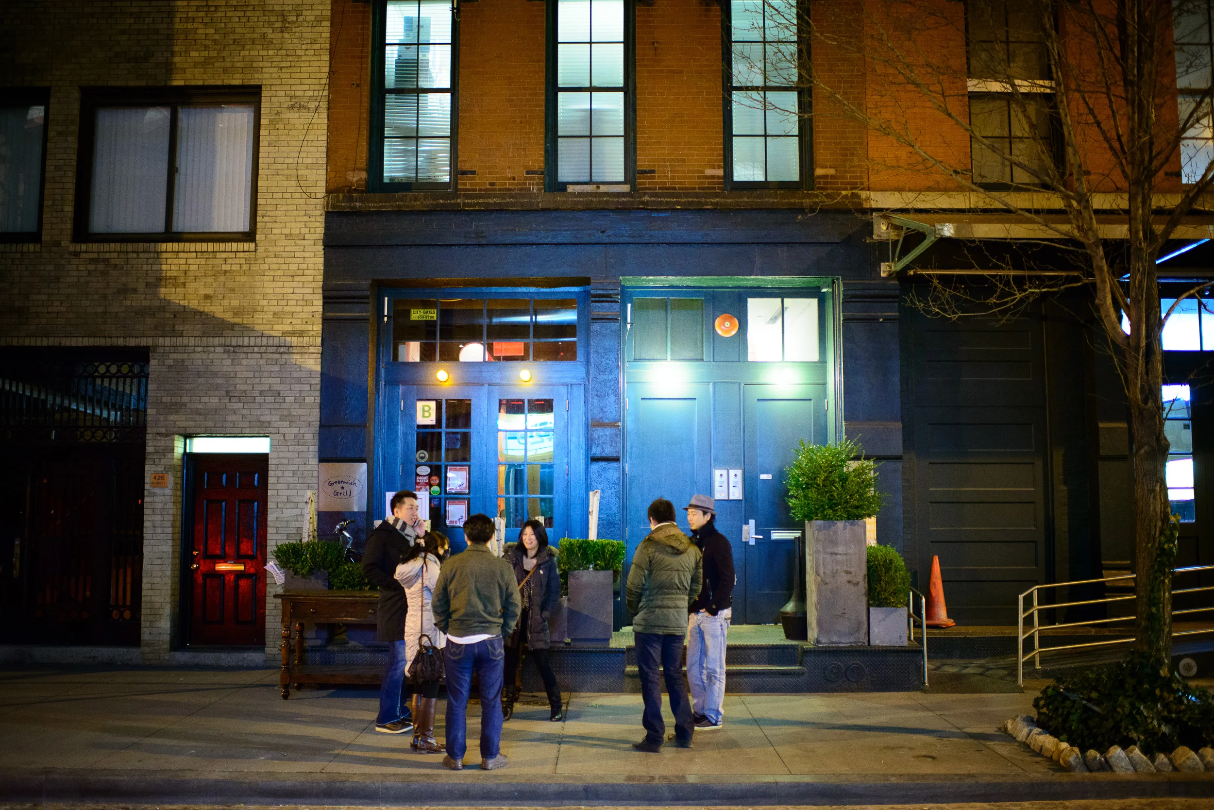 Outside the Greenwich Grill