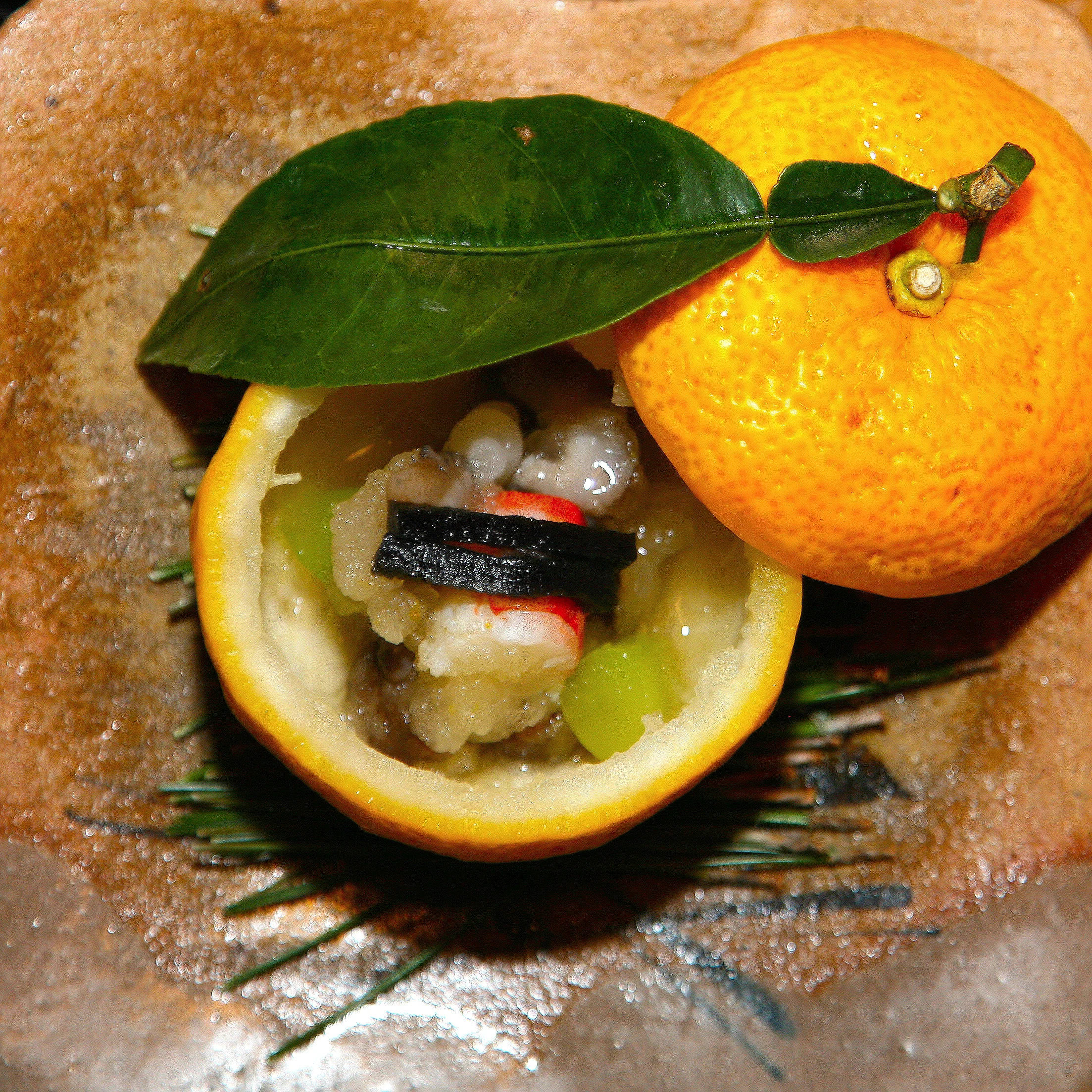 Takamura, Tokyo - Crab and octopus in citrus gelee
