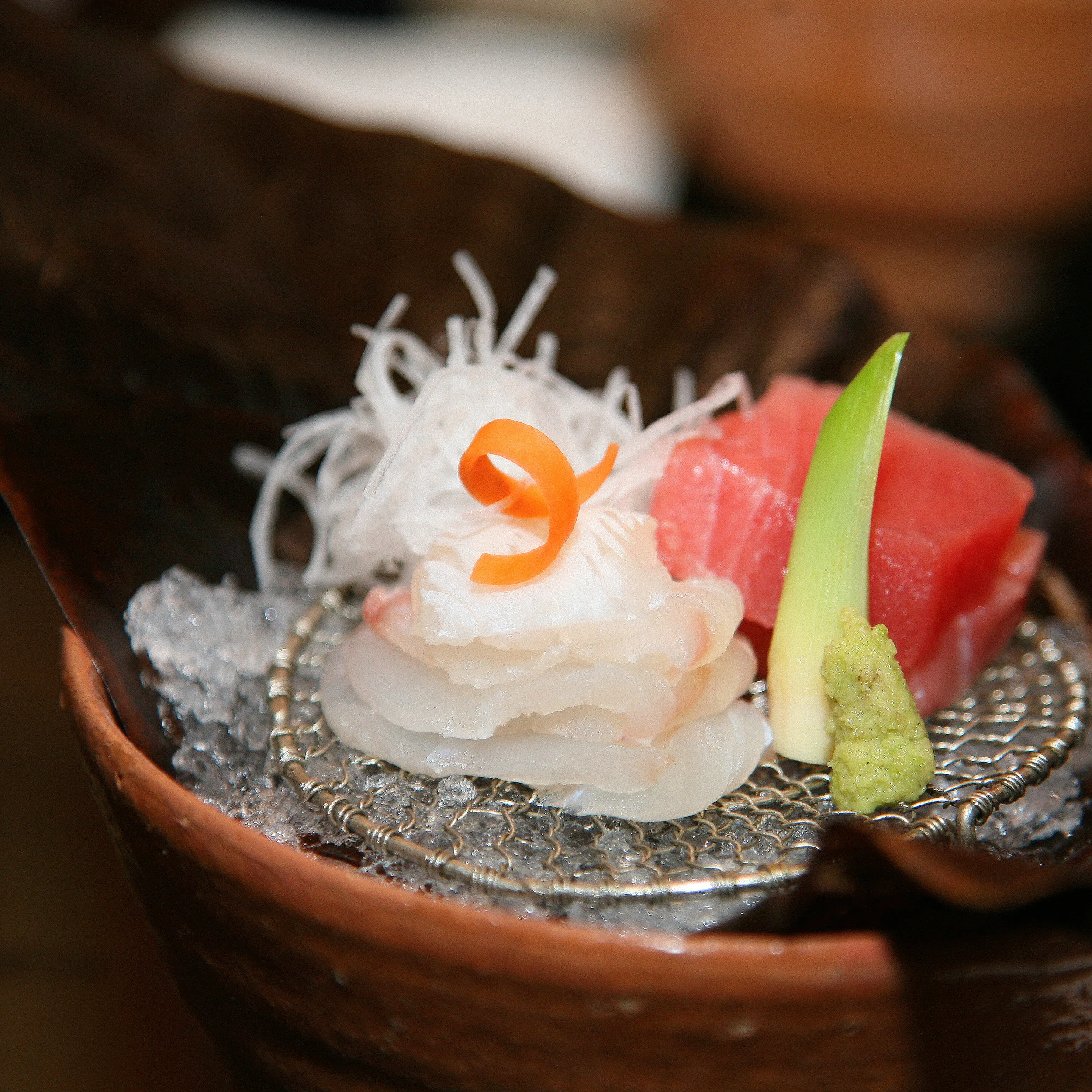 Takamura, Tokyo - Fluke and Tuna sashimi