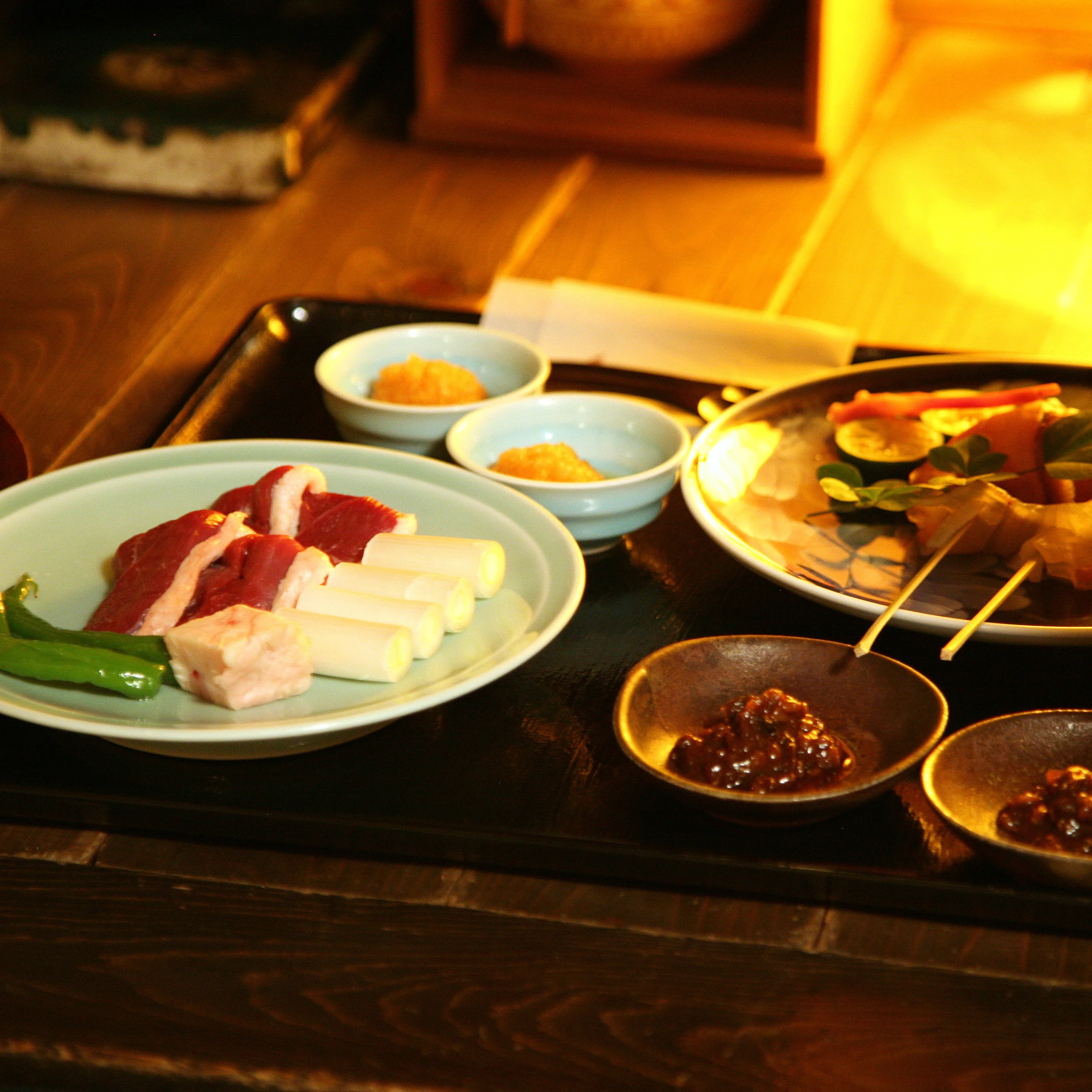 Takamura, Tokyo - Roasted duck and chicken in miso sauce