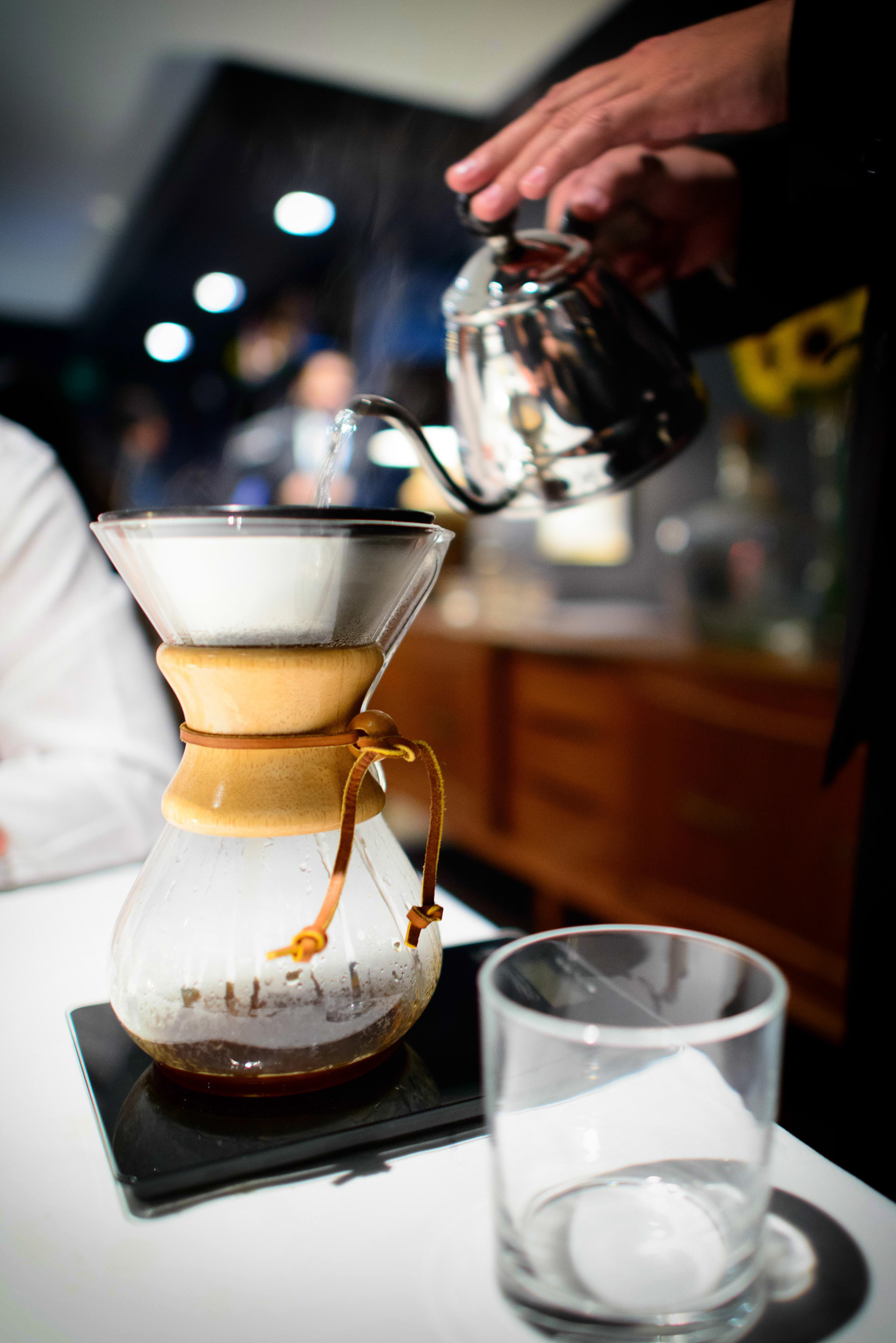 Café Chemex de La Avellaneda (Guerrero) molido en casa