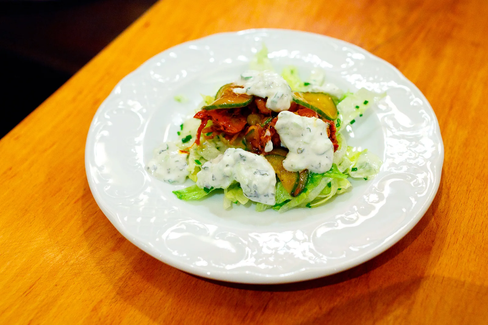 4th Course: Lamb tongue gyro