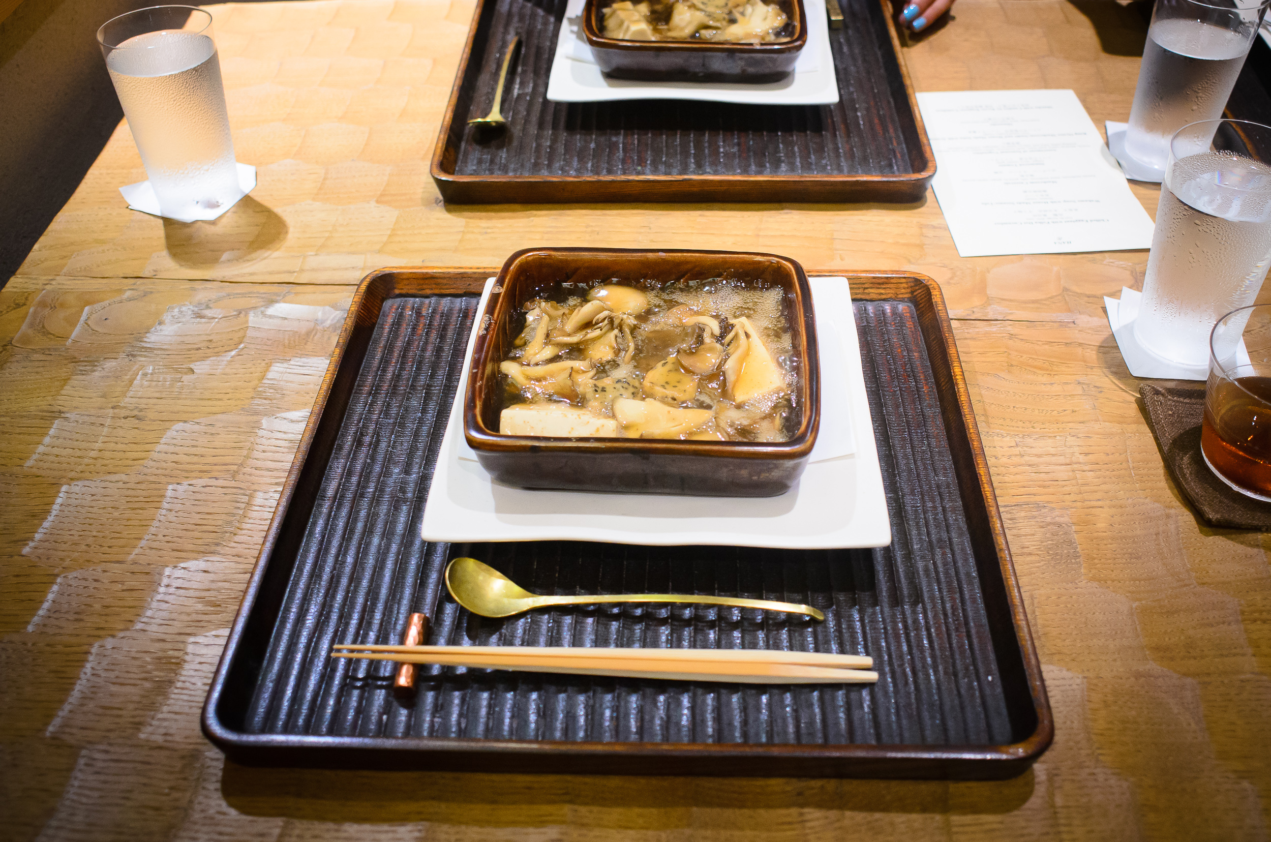 3rd Course: Mushroom casserole: mushroom, morel mushroom, tofu,