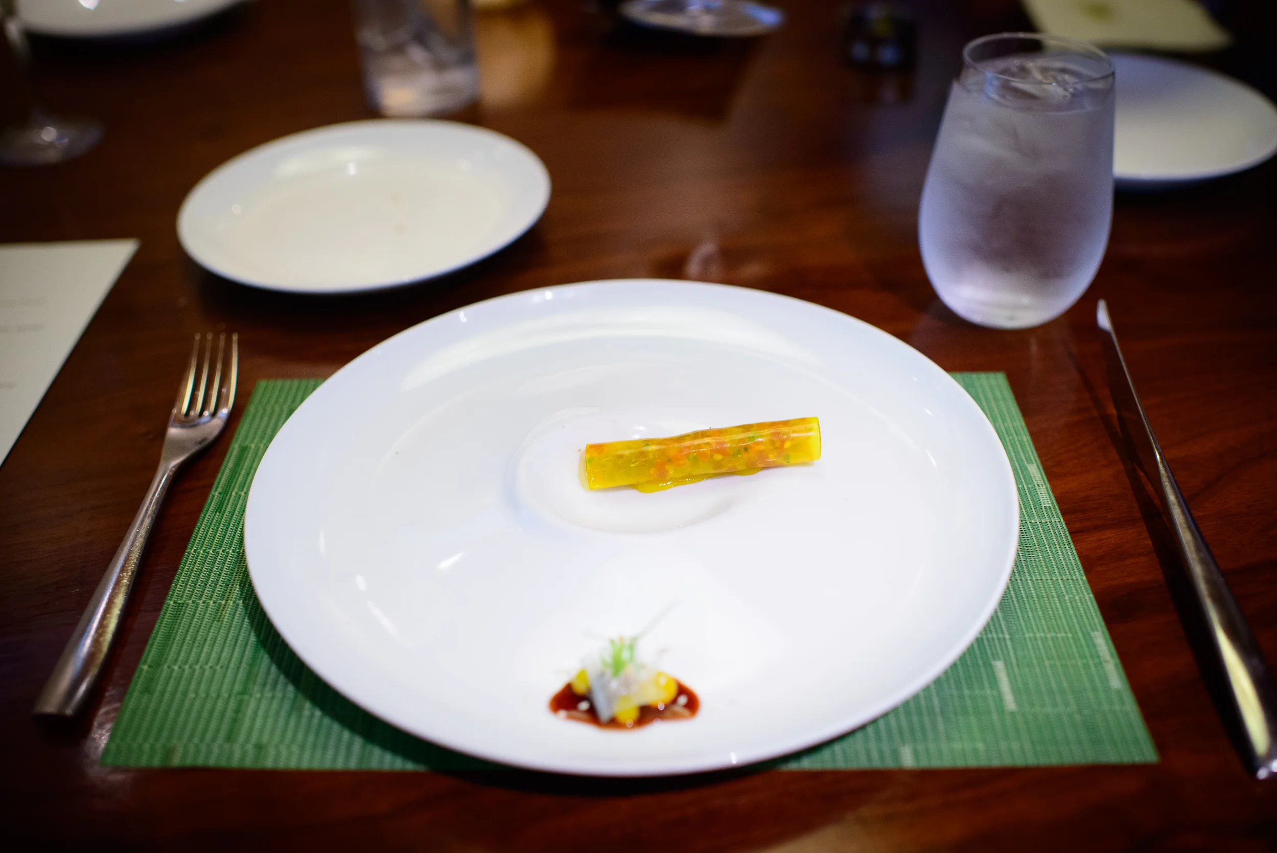 5th Course: "Beef and broccoli" - tartare (Dominique Crenn)