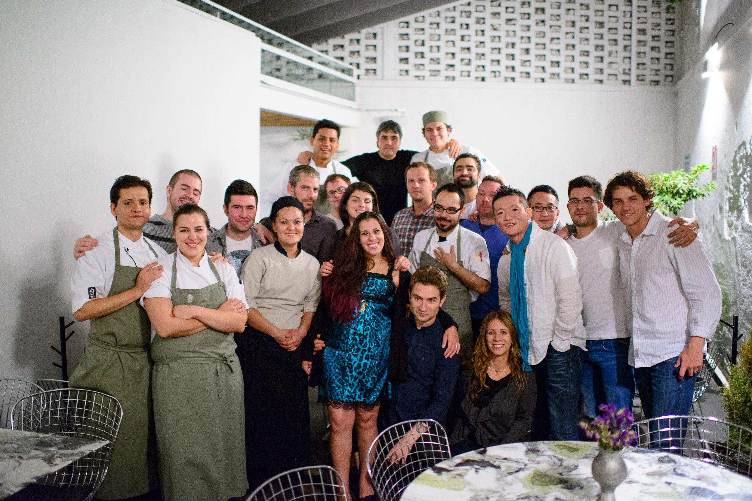 Staff of Quintonil with visiting chefs for Mesamerica 2012