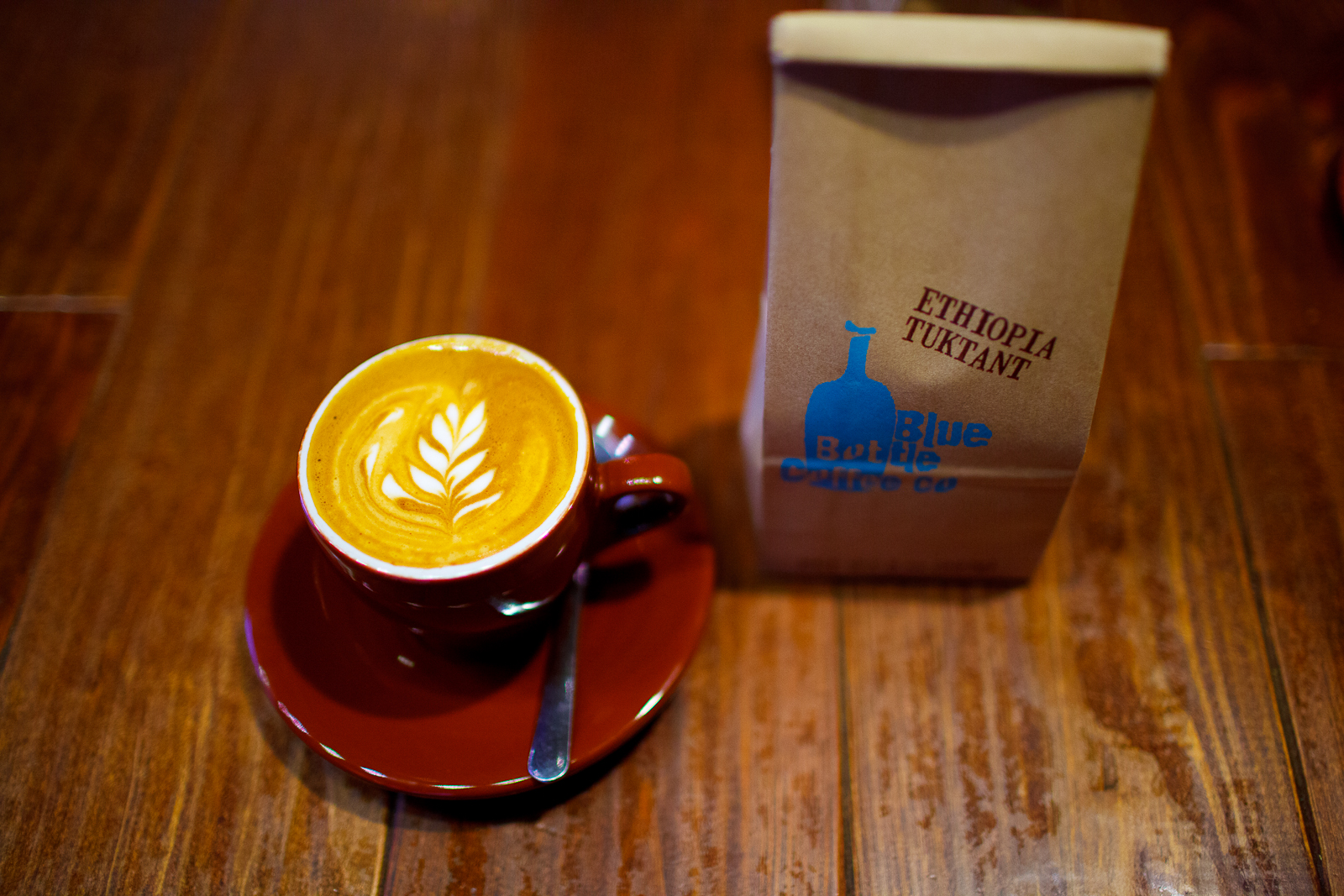 Blue Bottle Latte Cup and Saucer