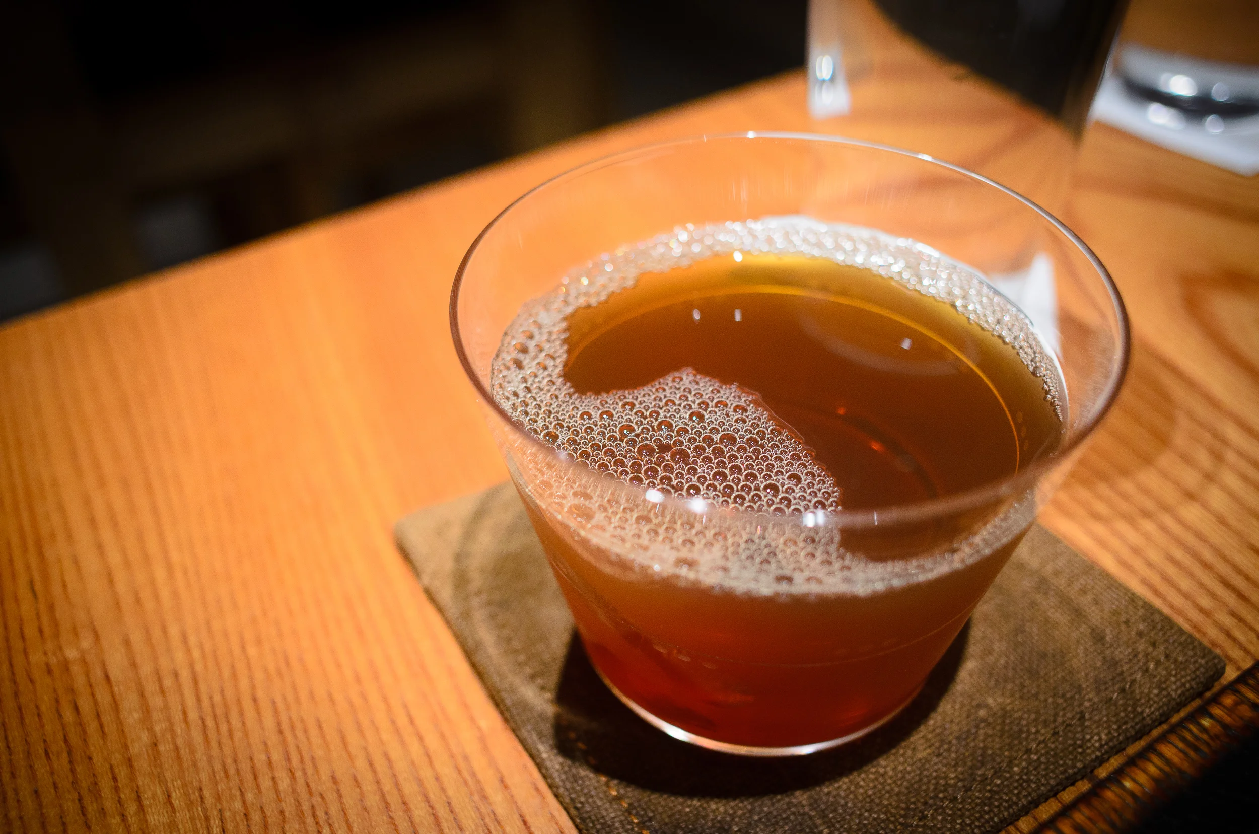 Iced houjicha