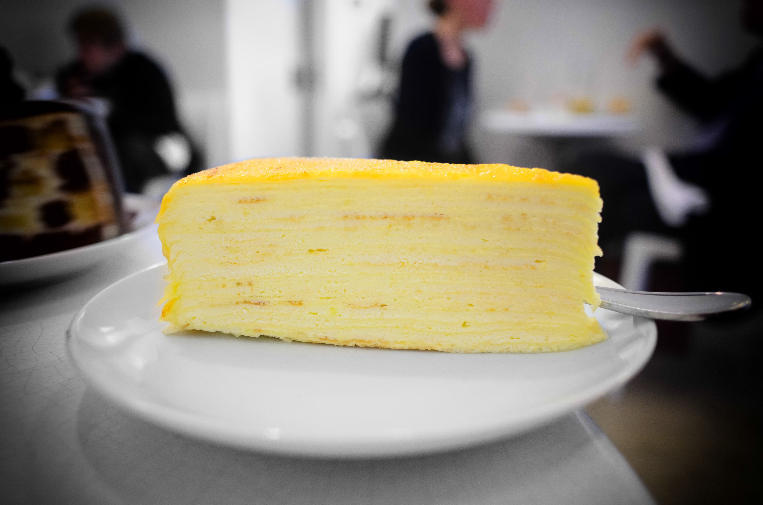 Mille crêpe (over twenty paper-thin crêpes layered with pastry