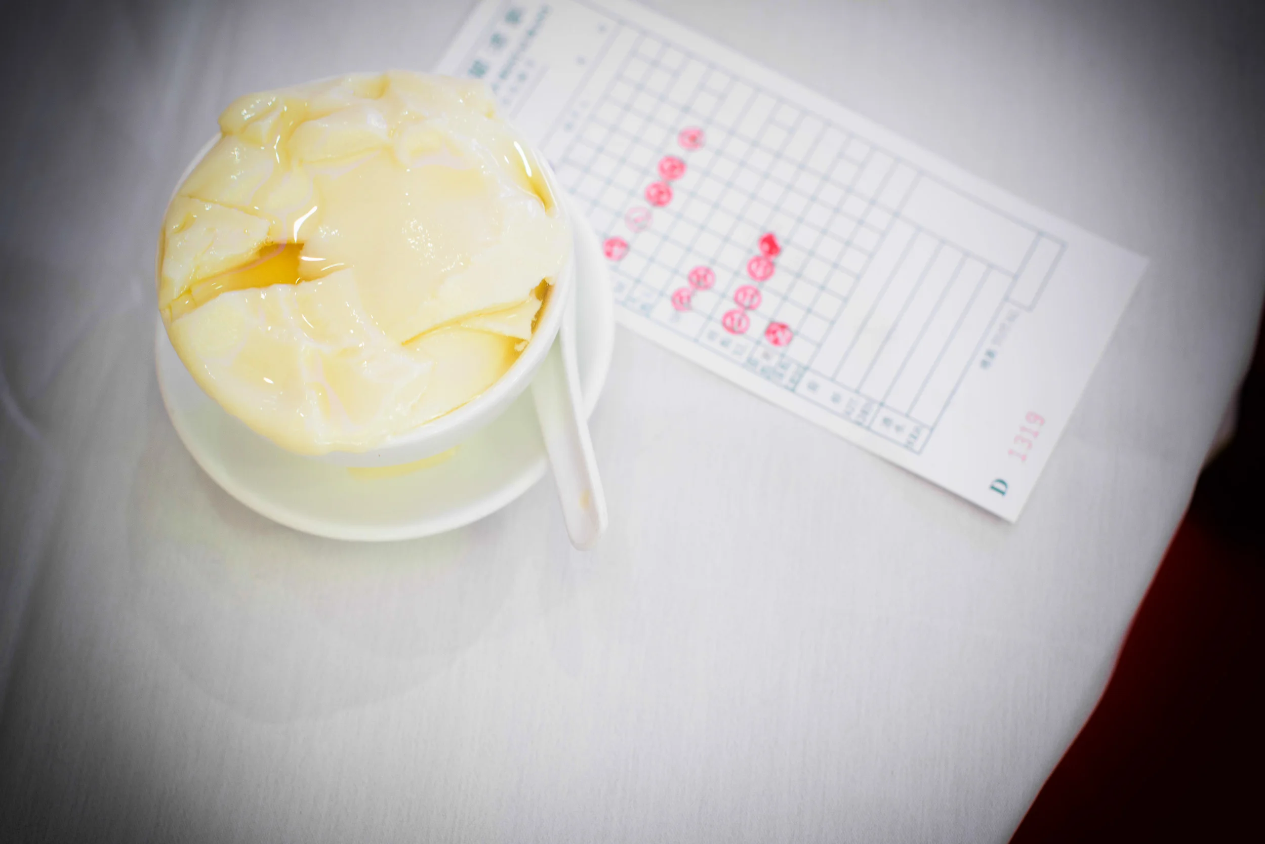 Sweet bean curd soup
