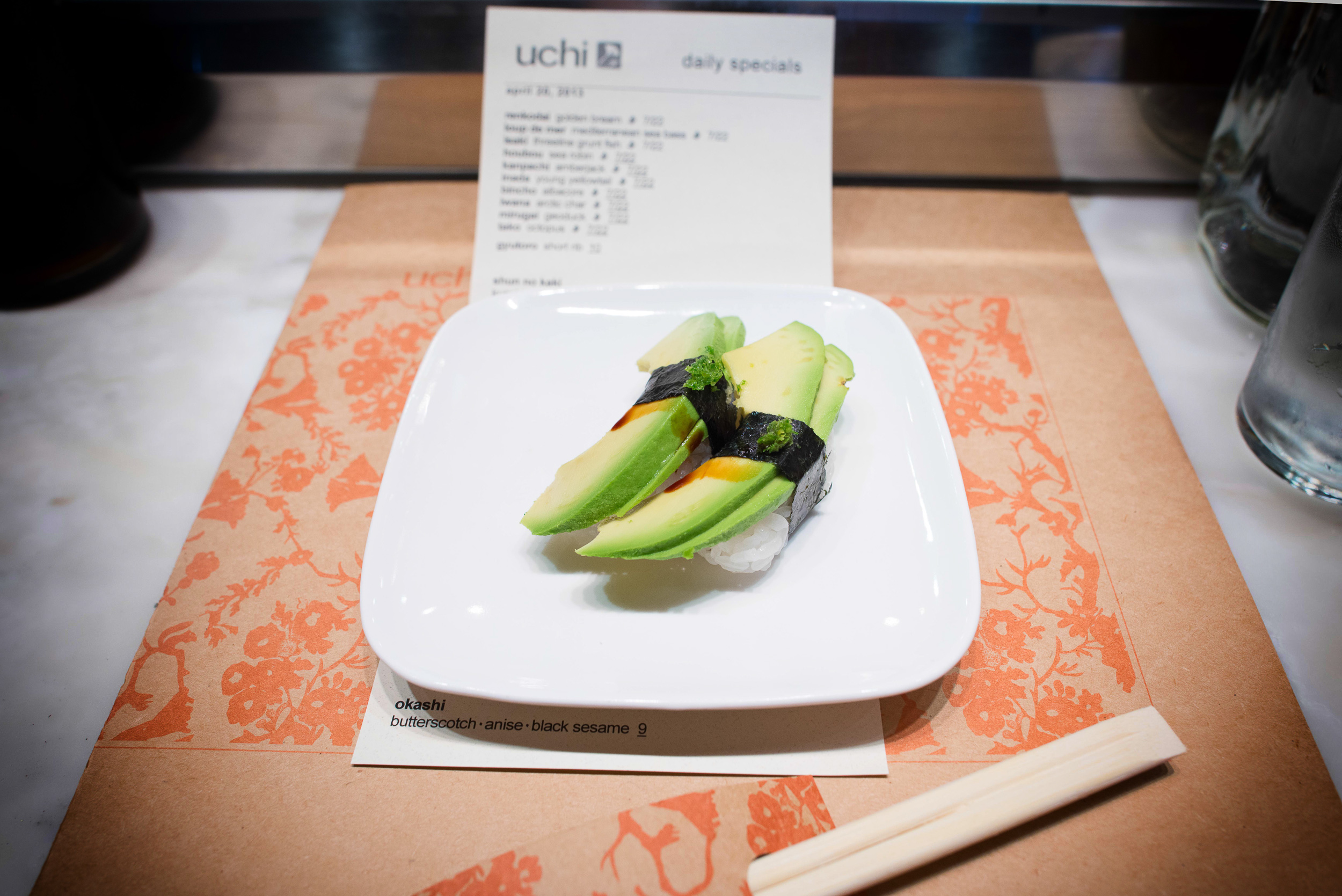 2nd Course: Avocado sushi