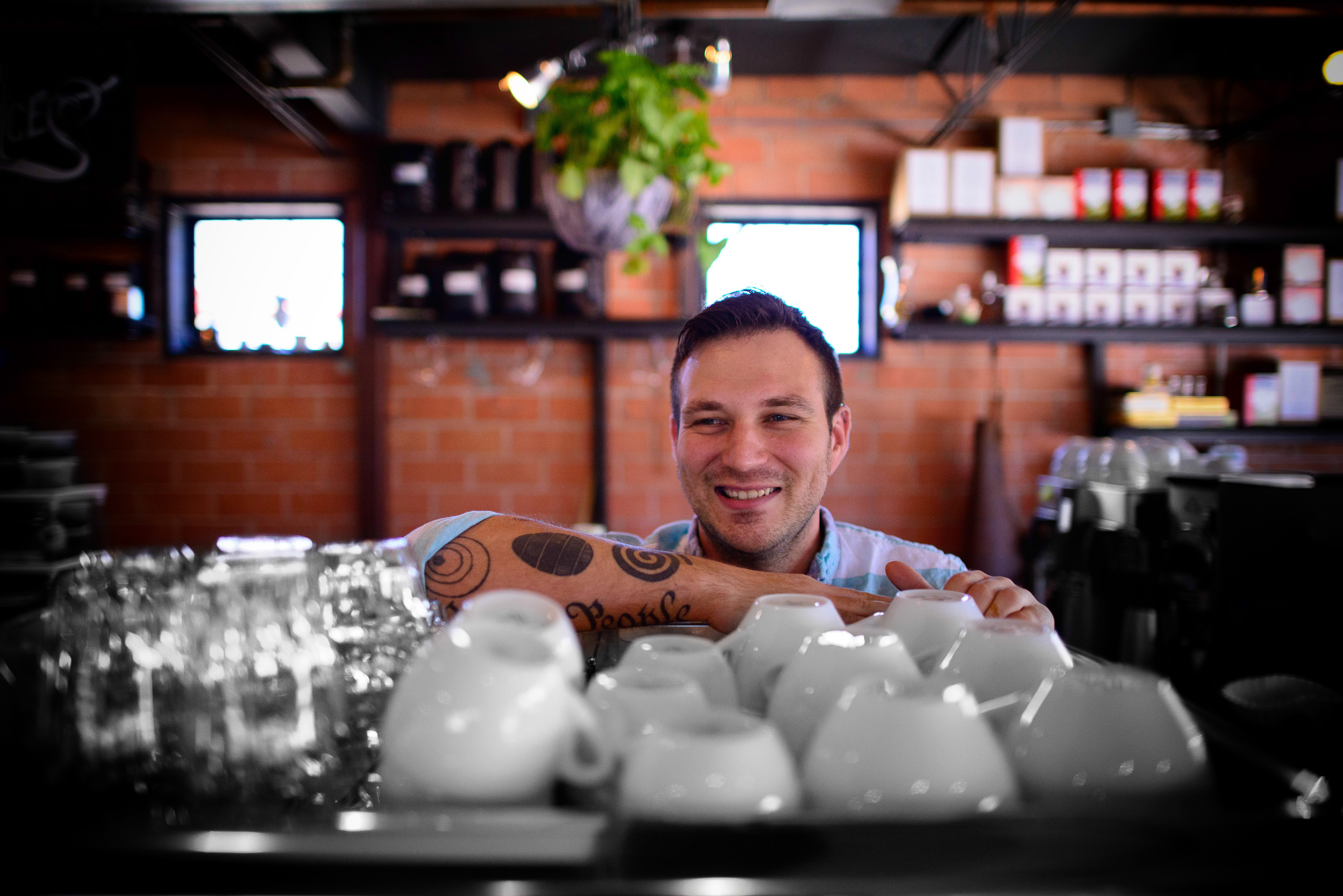 David Buehrer, co-owner / barista Blacksmith Coffee Bar, Houston