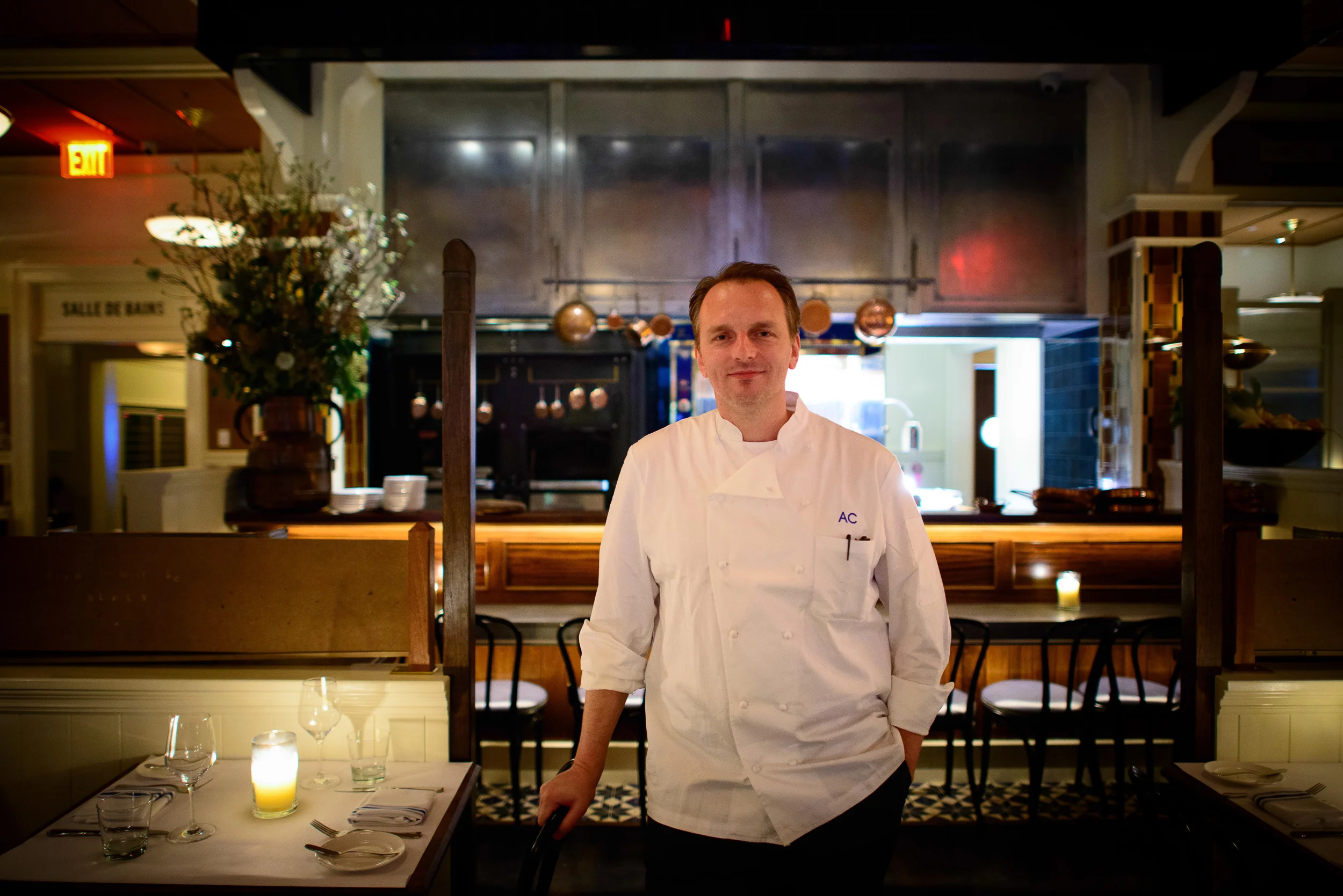 Andrew Carmellini, Opening Night of Lafayette, 2013